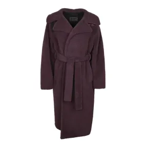 Alan Bilzerian Private Label Teddy Belted Long Coat