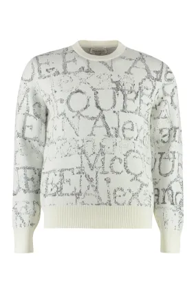 ALEXANDER MCQUEEN Men's Nude and Neutrals Wool Sweatshirt for SS23