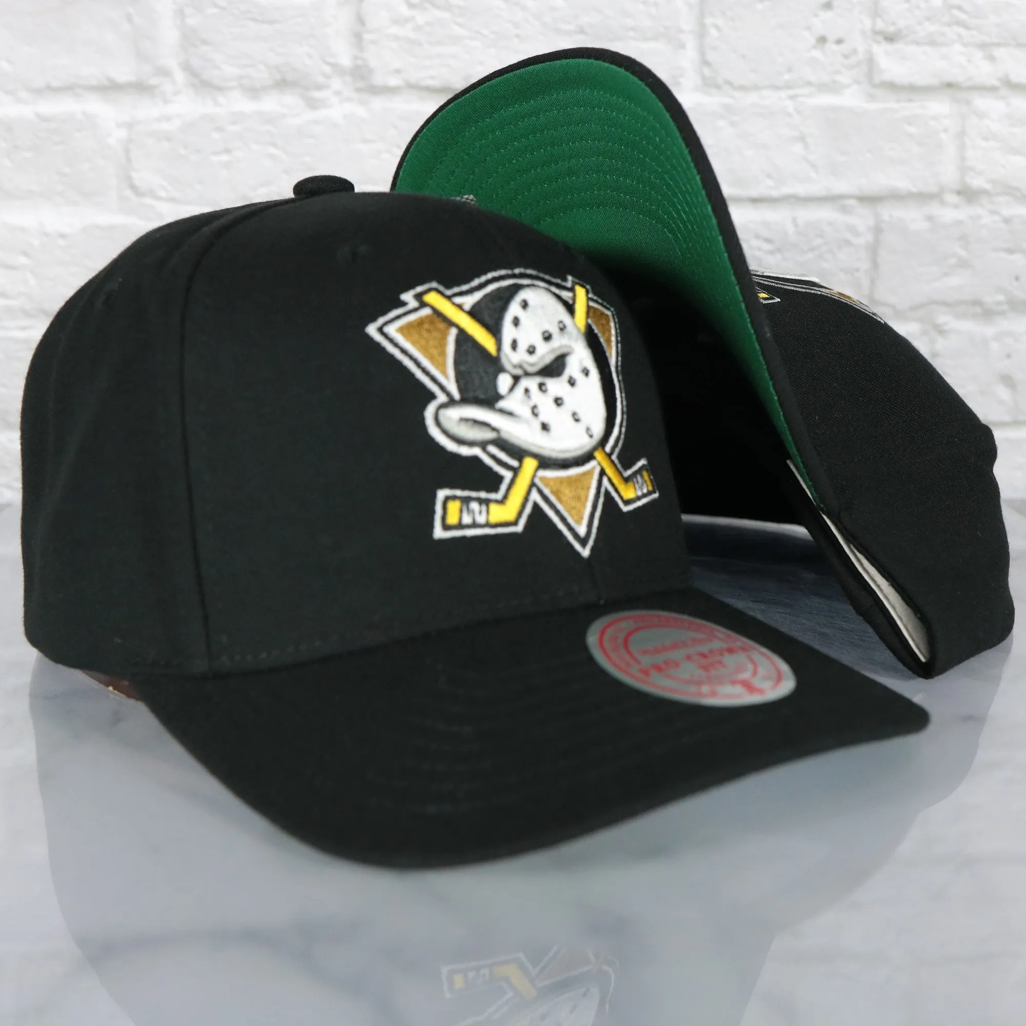 Anaheim Ducks NHL Team Ground 2.0 Pro Green bottom | Black Snapback Hat