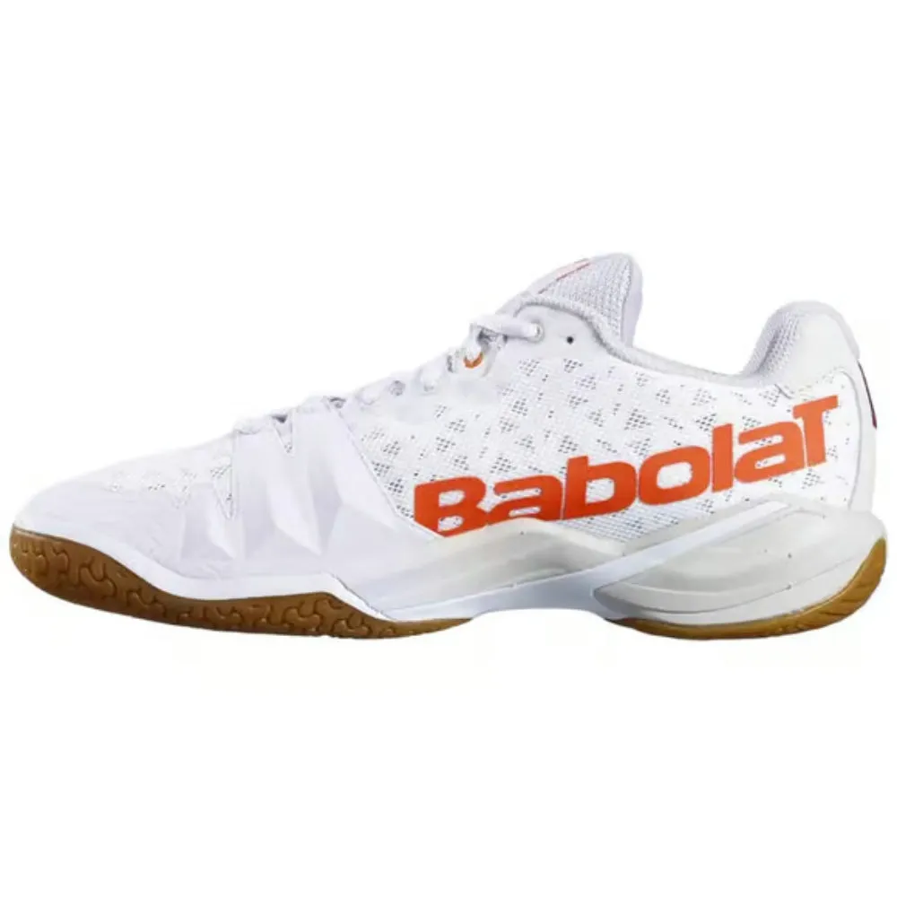 Babolat Men's Shadow Tour Badminton Shoe (White/Light Grey)