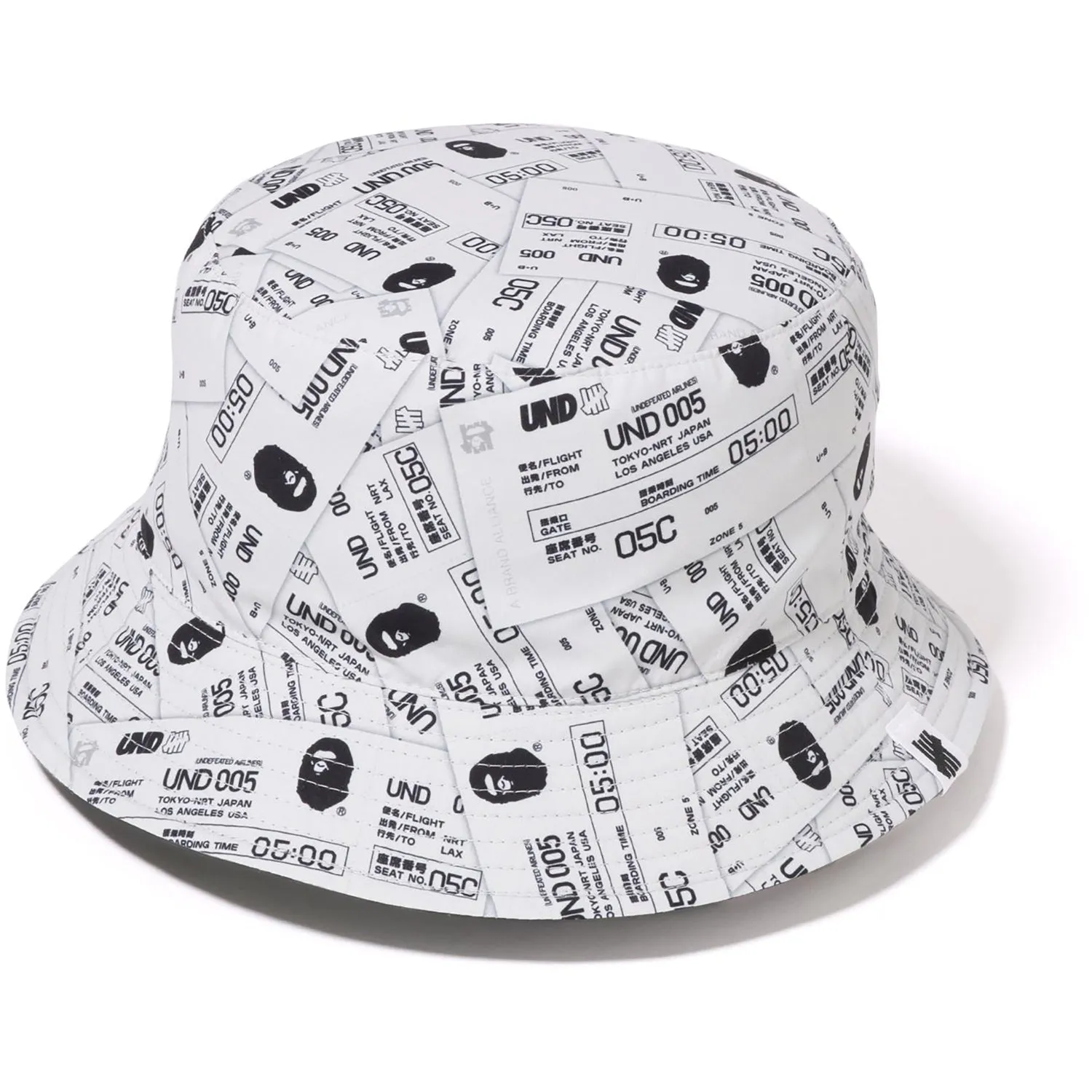 BAPE X UNDEFEATED BUCKET HAT MENS