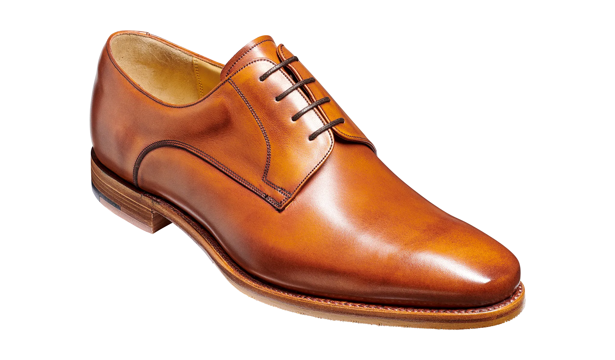 Barker Ellon Refined Derby - Antique Rosewood Calf