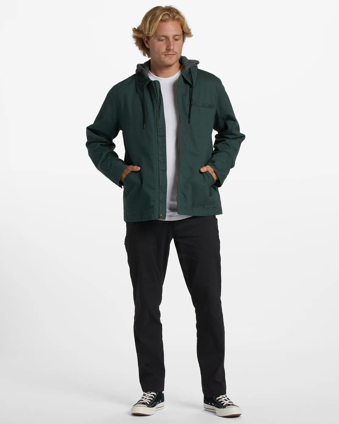 Barlow Hooded Jacket - Dark Forest