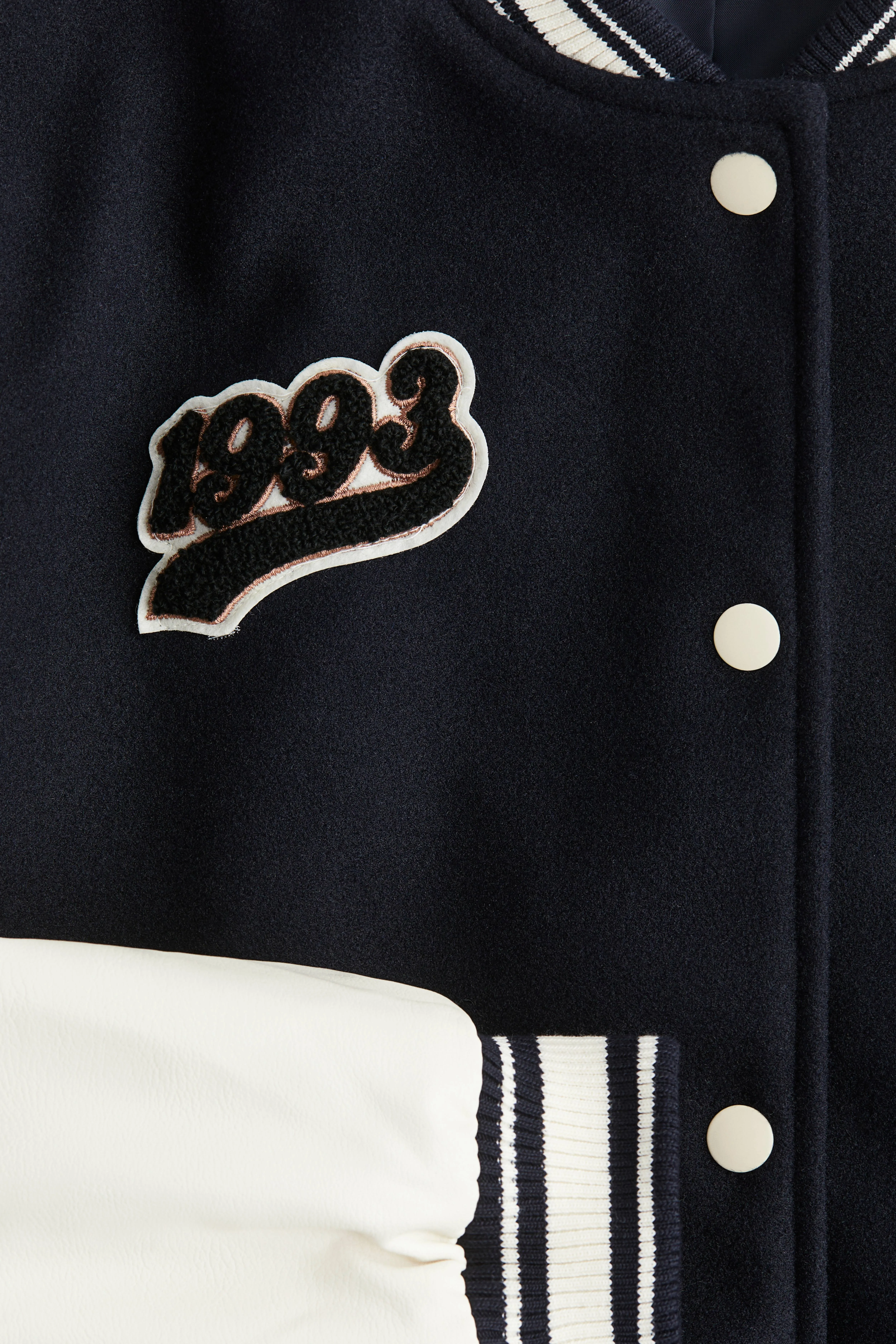 Baseball jacket - Long sleeve - Regular length - Blue/Block-coloured - Kids | H&M GB