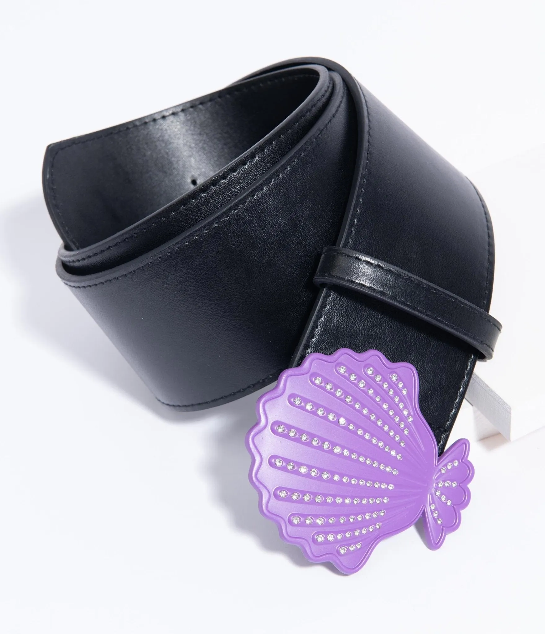 Black & Purple Seashell Little Mermaid Belt