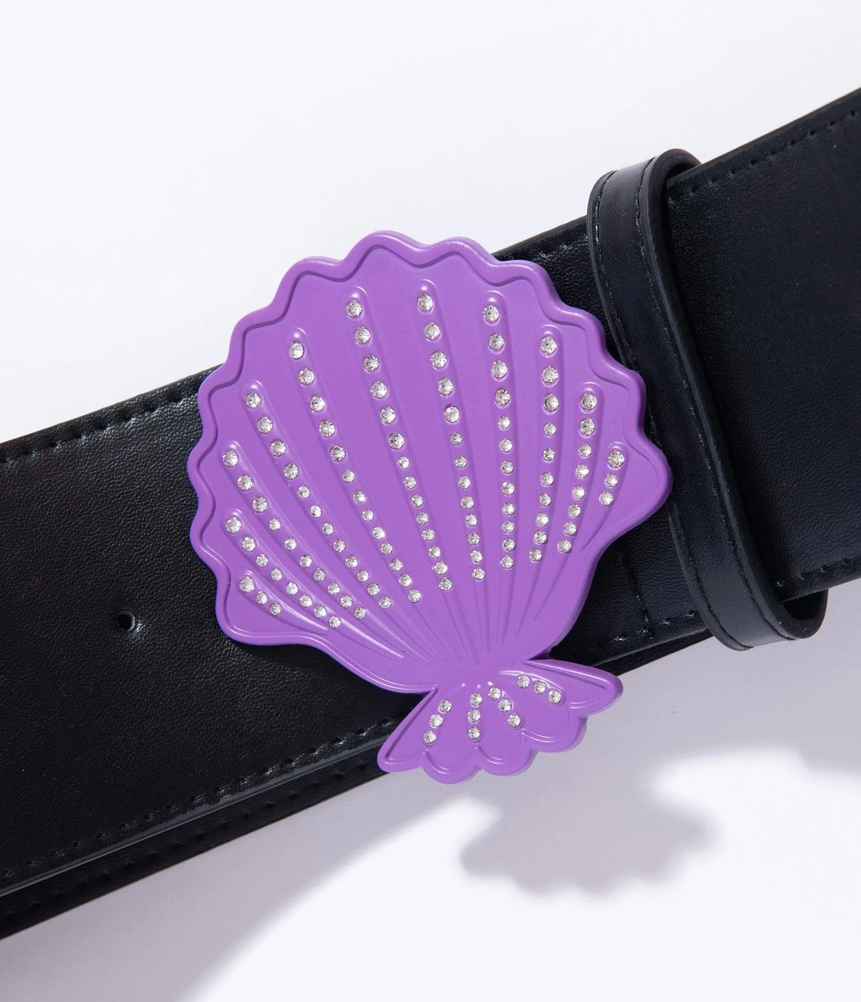 Black & Purple Seashell Little Mermaid Belt