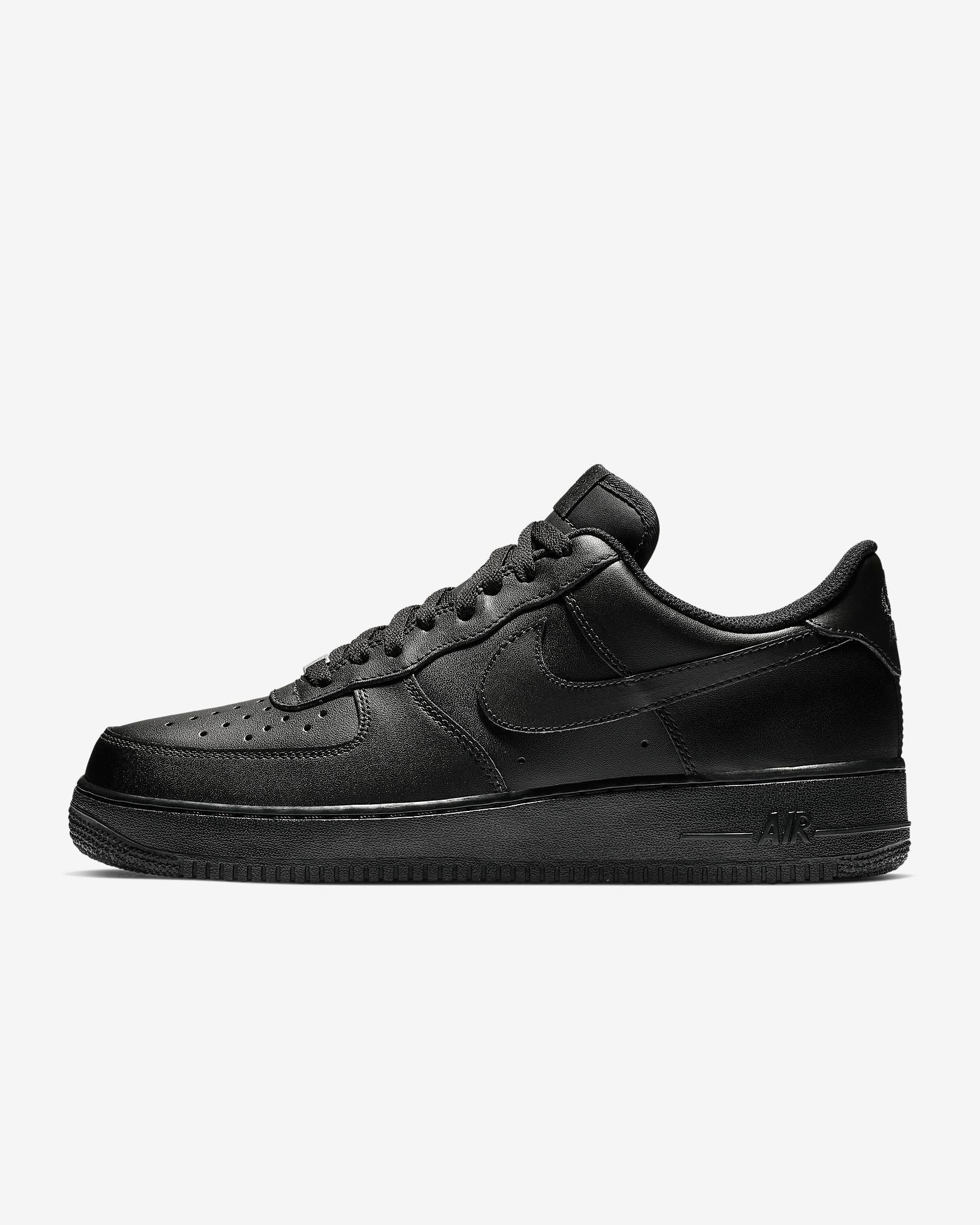 Black AF1 Low - womens 6.5 - custom order - invoice 1 of 2