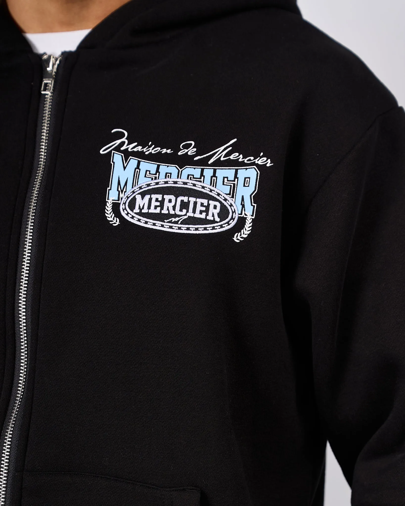 Black Maison De Mercier Zip Hood