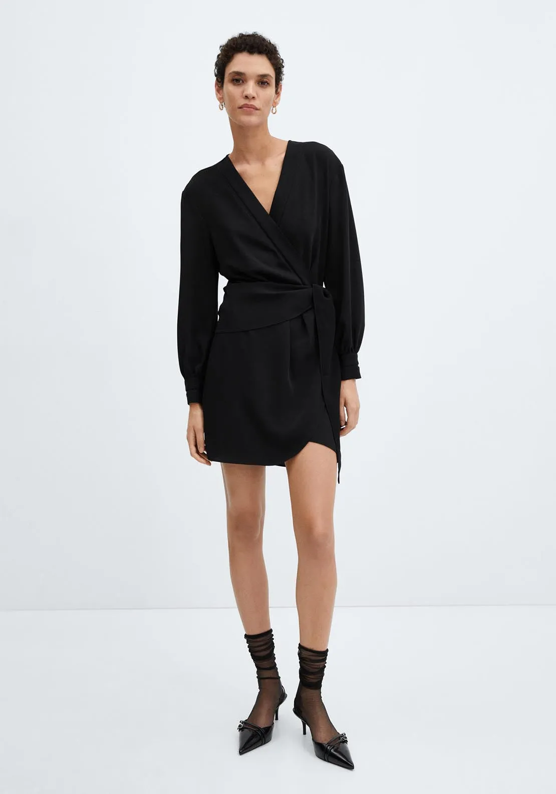 Bow wrap dress