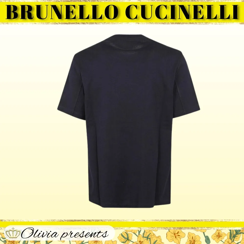 BRUNELLO CUCINELLI  |Cotton Short Sleeves Logo T-Shirts