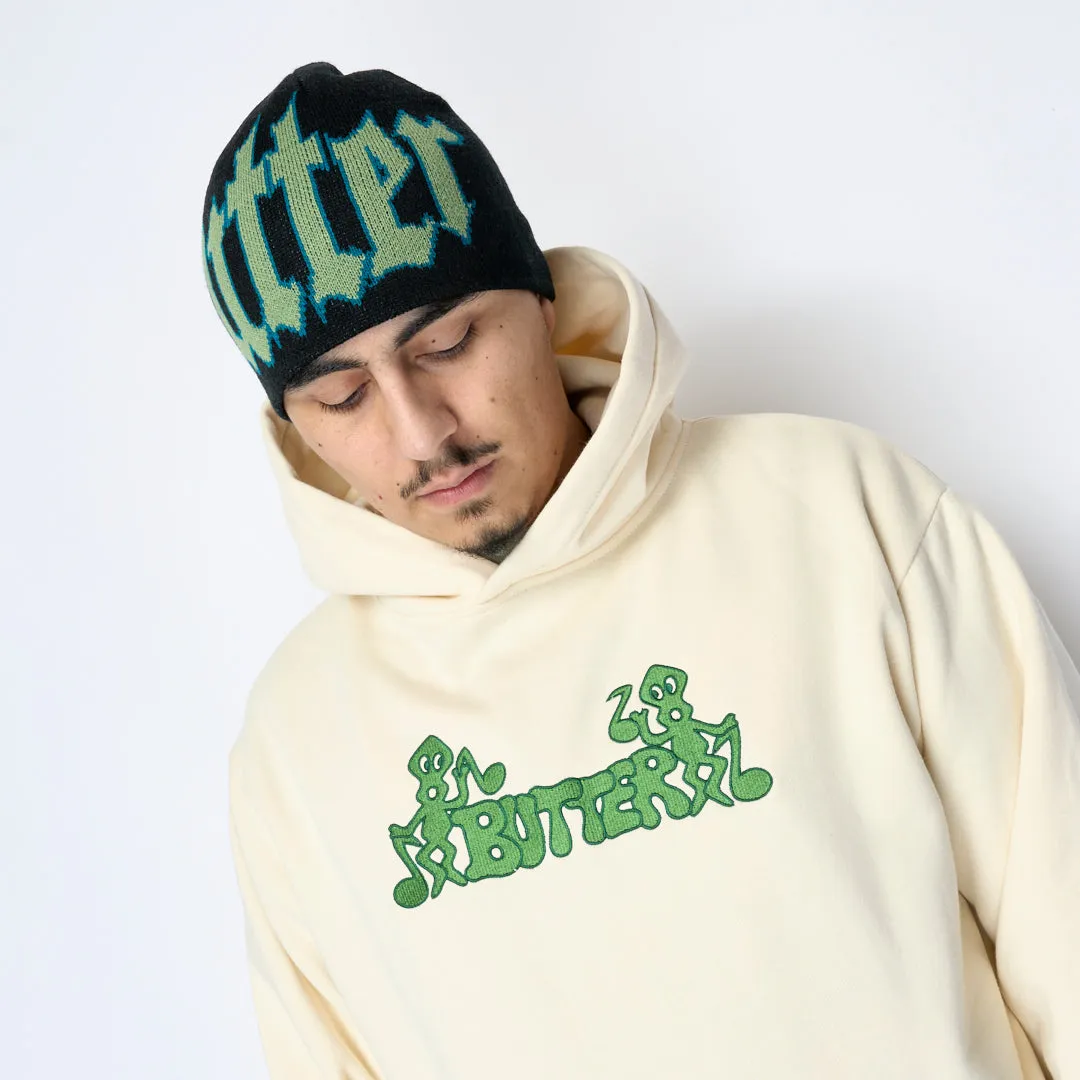 Butter Goods - Note Embroidered Hood (Cream)