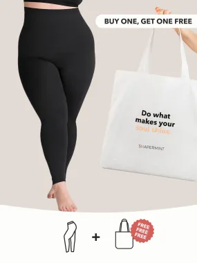 Buy 1, Get 1 FREE: 1 High-Waisted Shaping Leggings + 1 FREE Shine-On Totebag