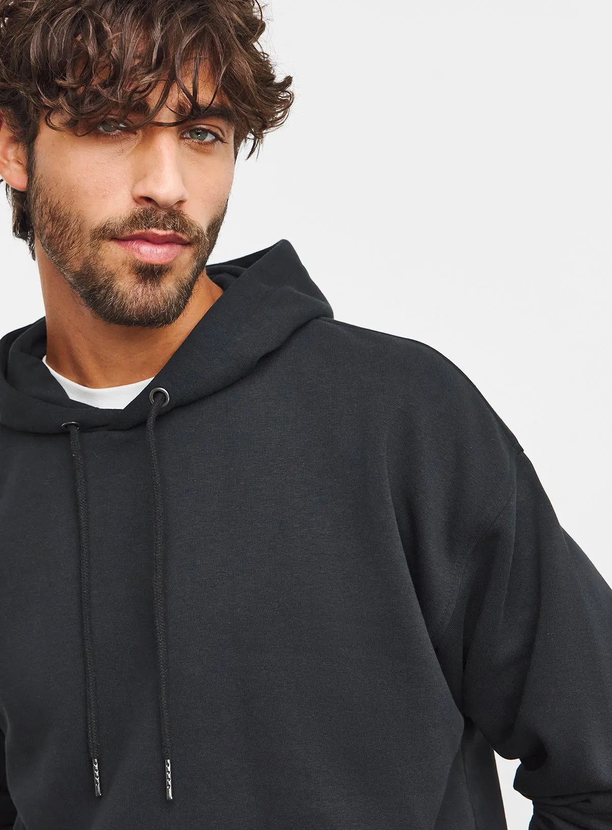 Buy JACAMO Relaxed Overhead Hooded Sweat Black 2XL | Sweatshirts and hoodies | Tu