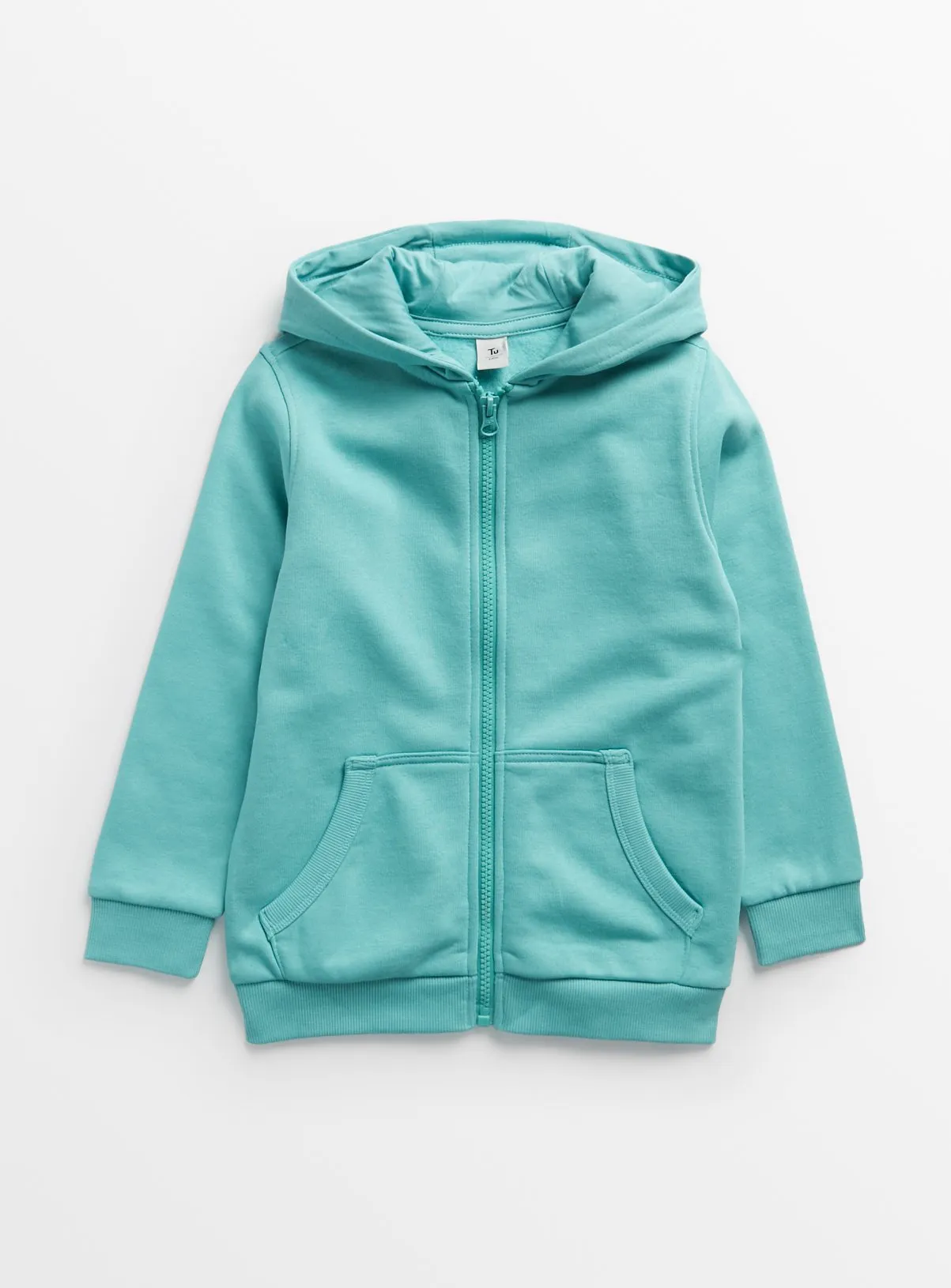 Buy Turquoise Zip-Through Hoodie 7 years | Jumpers and hoodies | Tu