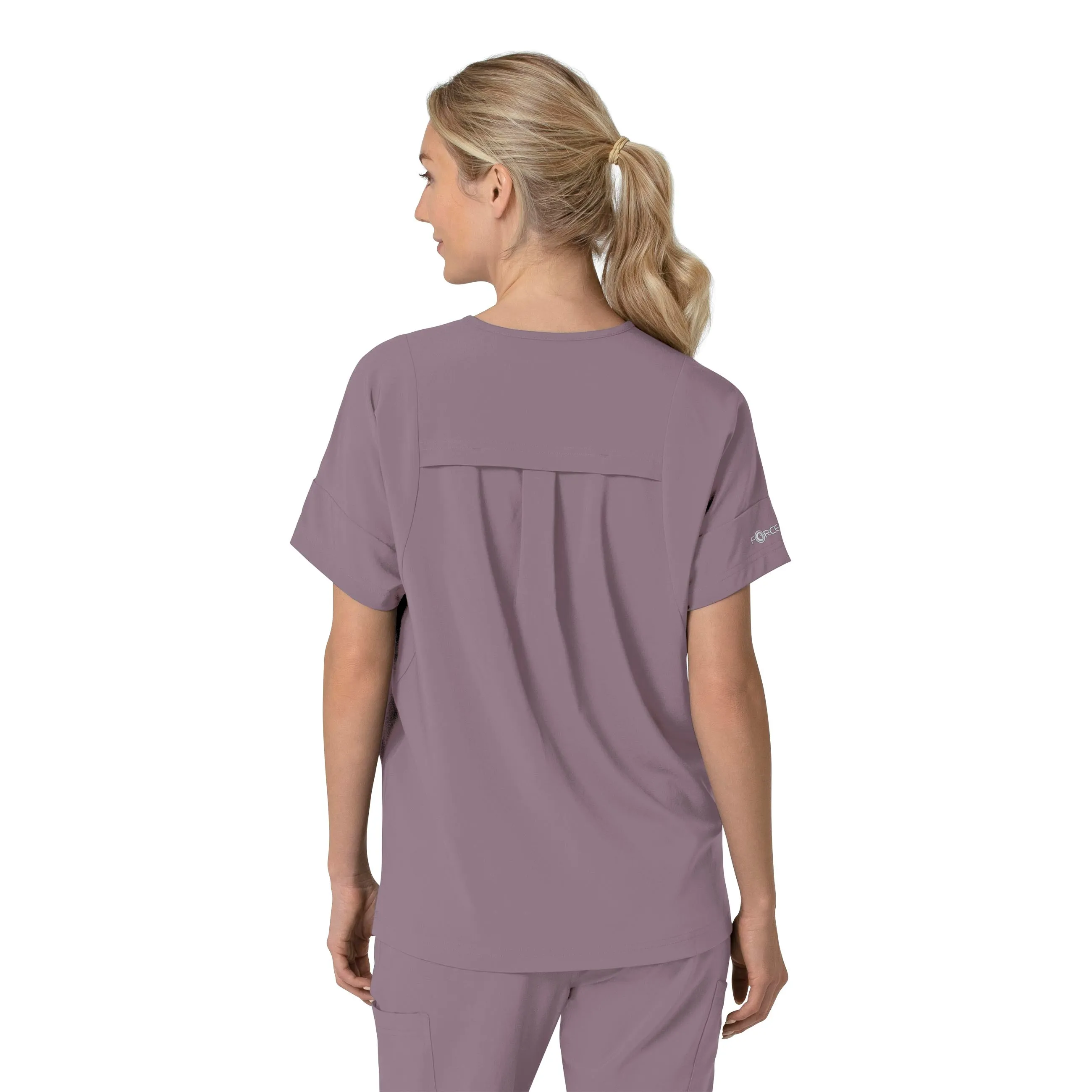 Carhartt Force Cross-Flex Women's Oversized V-Neck Scrub Top - Lavender Mist