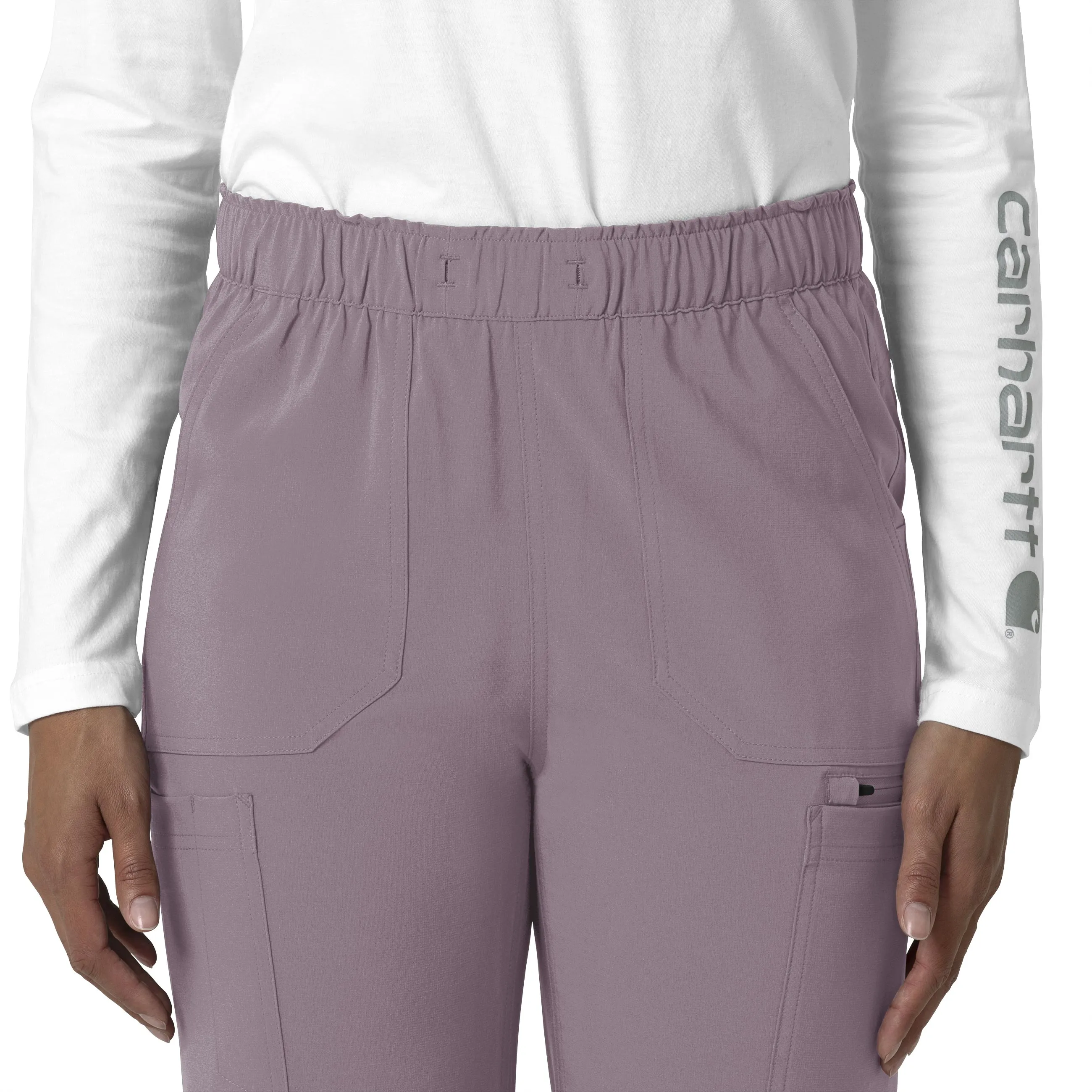 Carhartt Force Cross-Flex Women's Straight Leg Cargo Scrub Pant - Lavender Mist