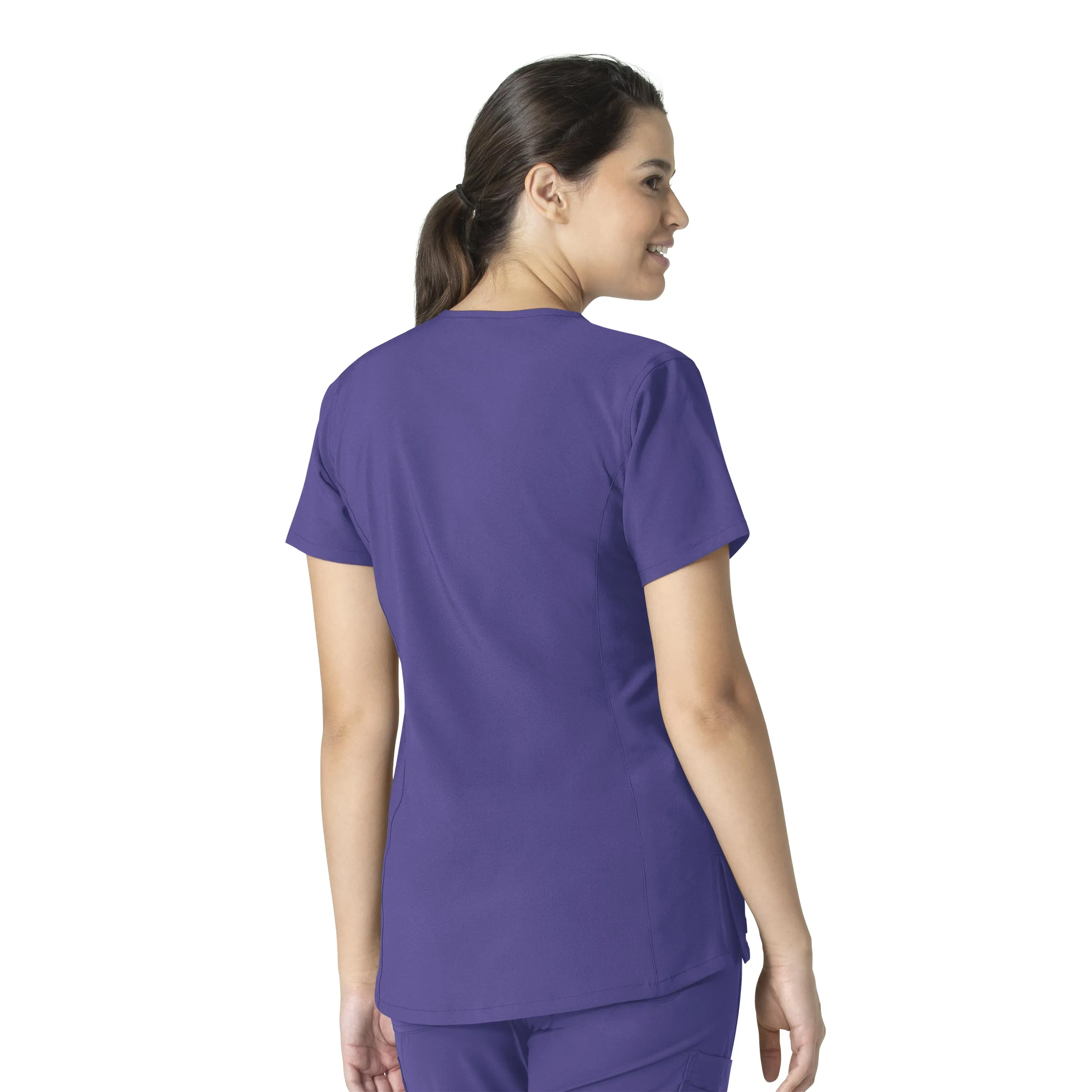 Carhartt Force Essentials Women's Notch Neck Tunic Scrub Top - Grape