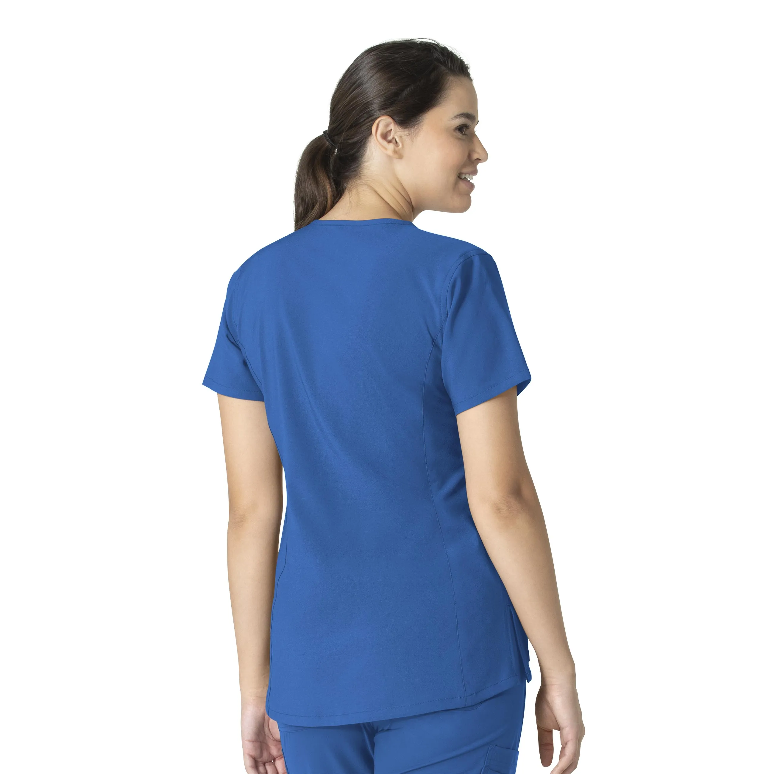 Carhartt Force Essentials Women's Notch Neck Tunic Scrub Top - Royal