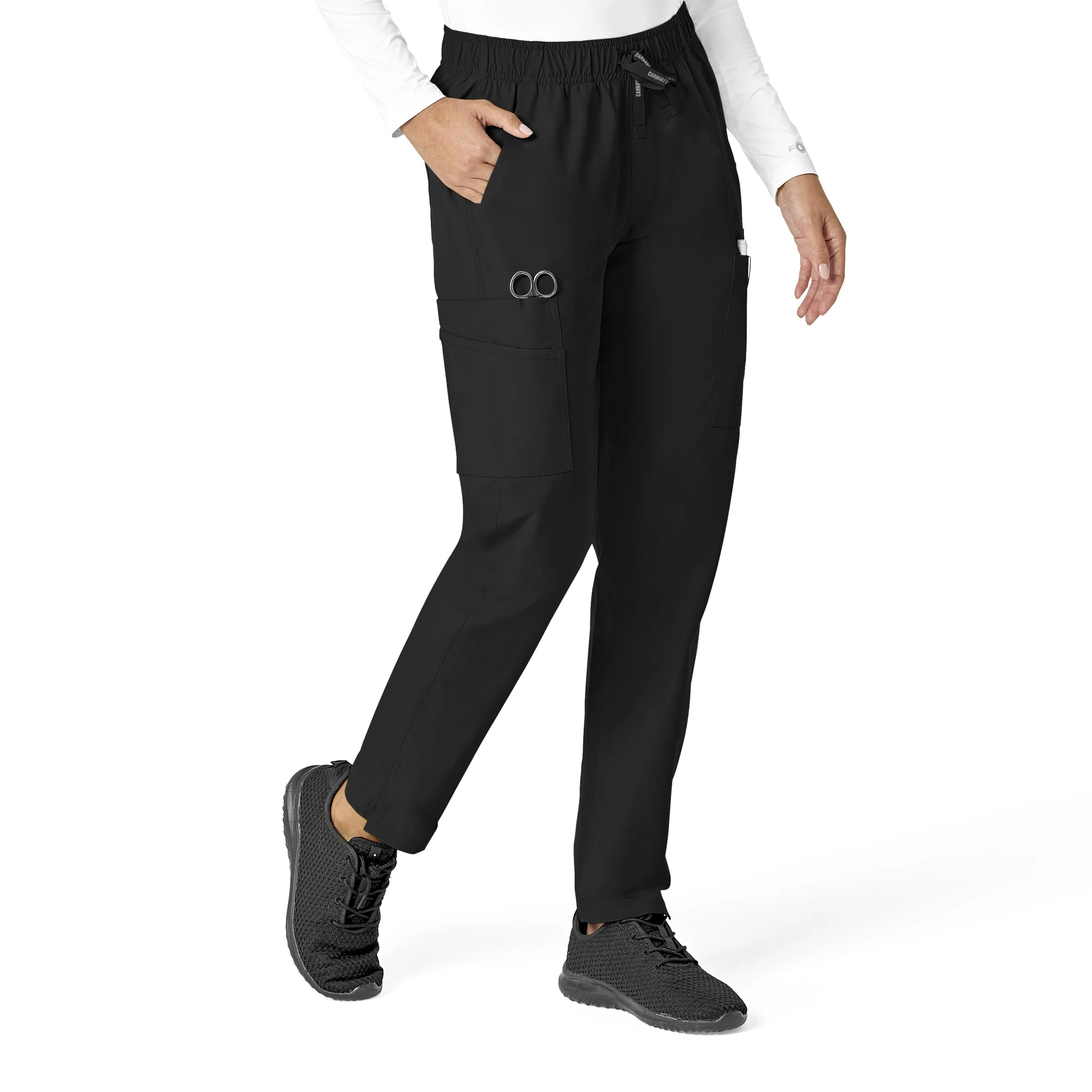 Carhartt Force Essentials Women's Straight Leg Scrub Pant - Black