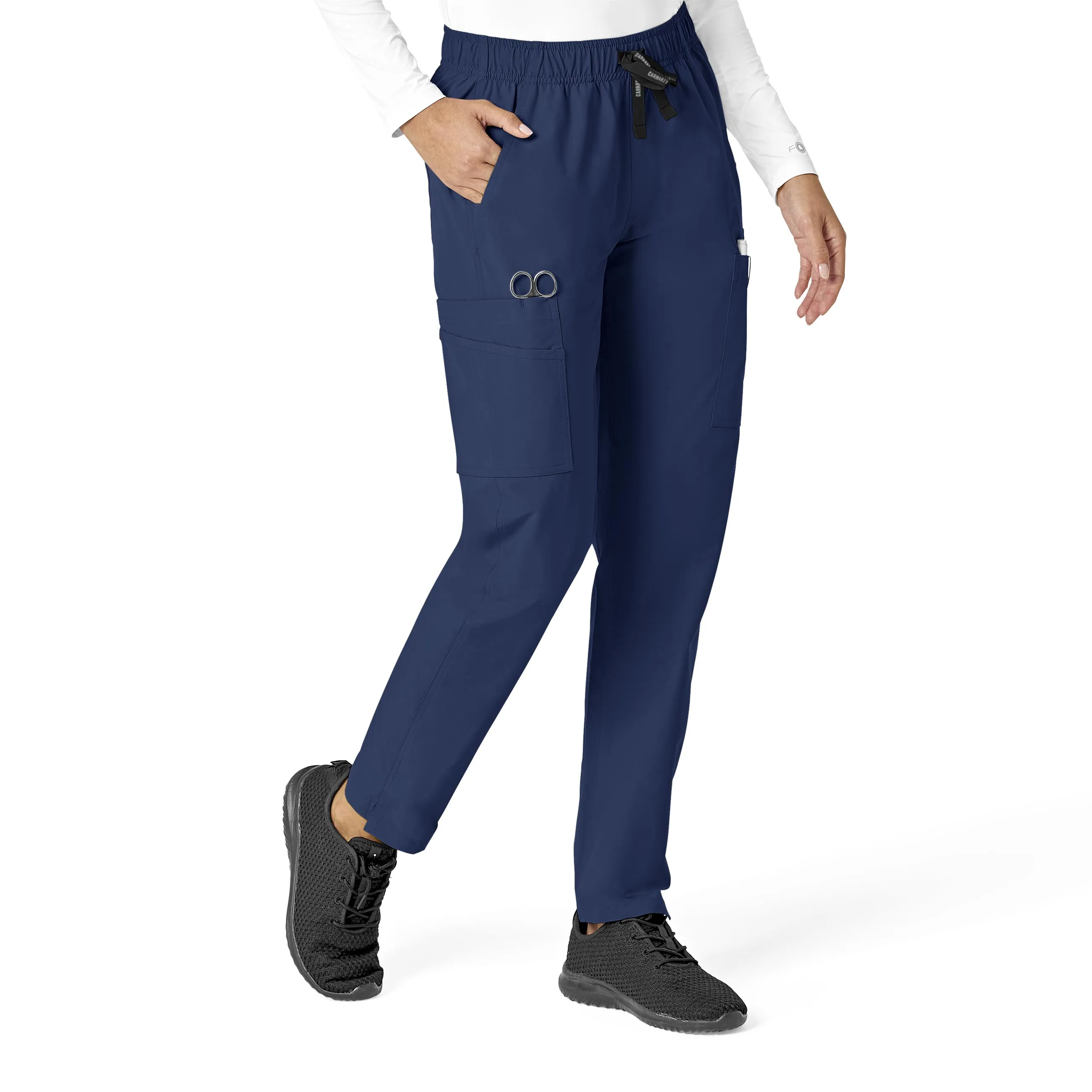 Carhartt Force Essentials Women's Straight Leg Scrub Pant - Navy