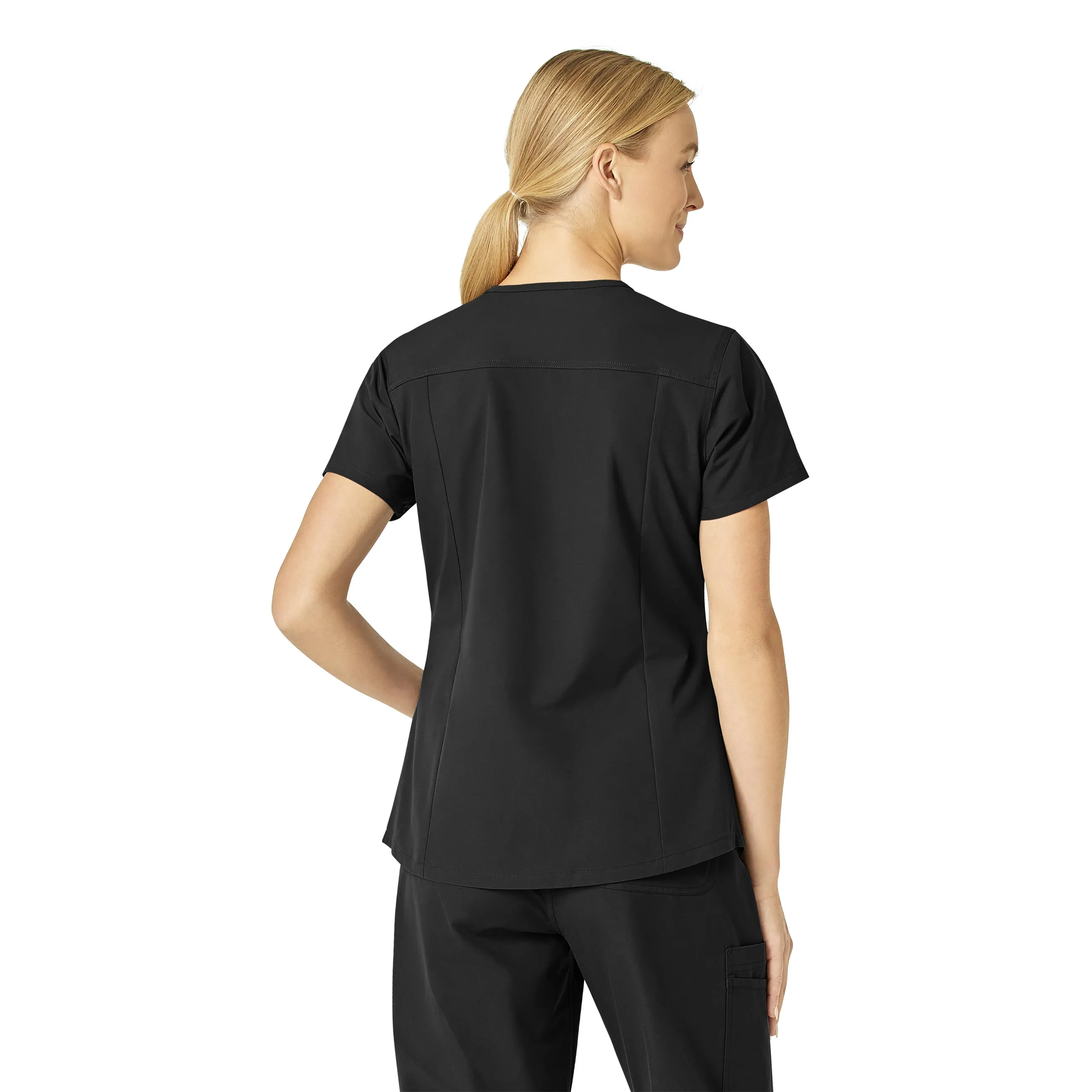 Carhartt Force Essentials Women's V-Neck Scrub Top - Black