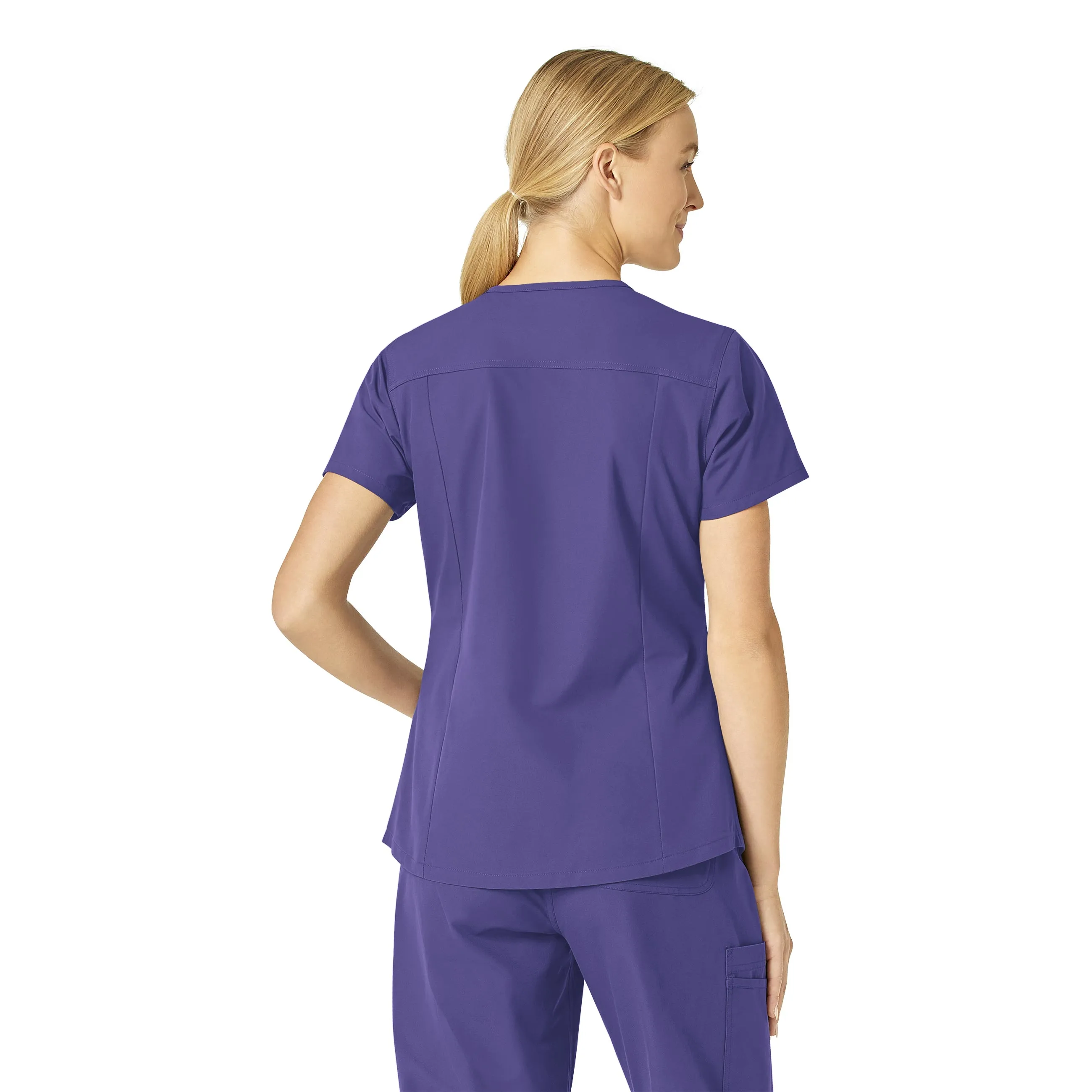 Carhartt Force Essentials Women's V-Neck Scrub Top - Grape