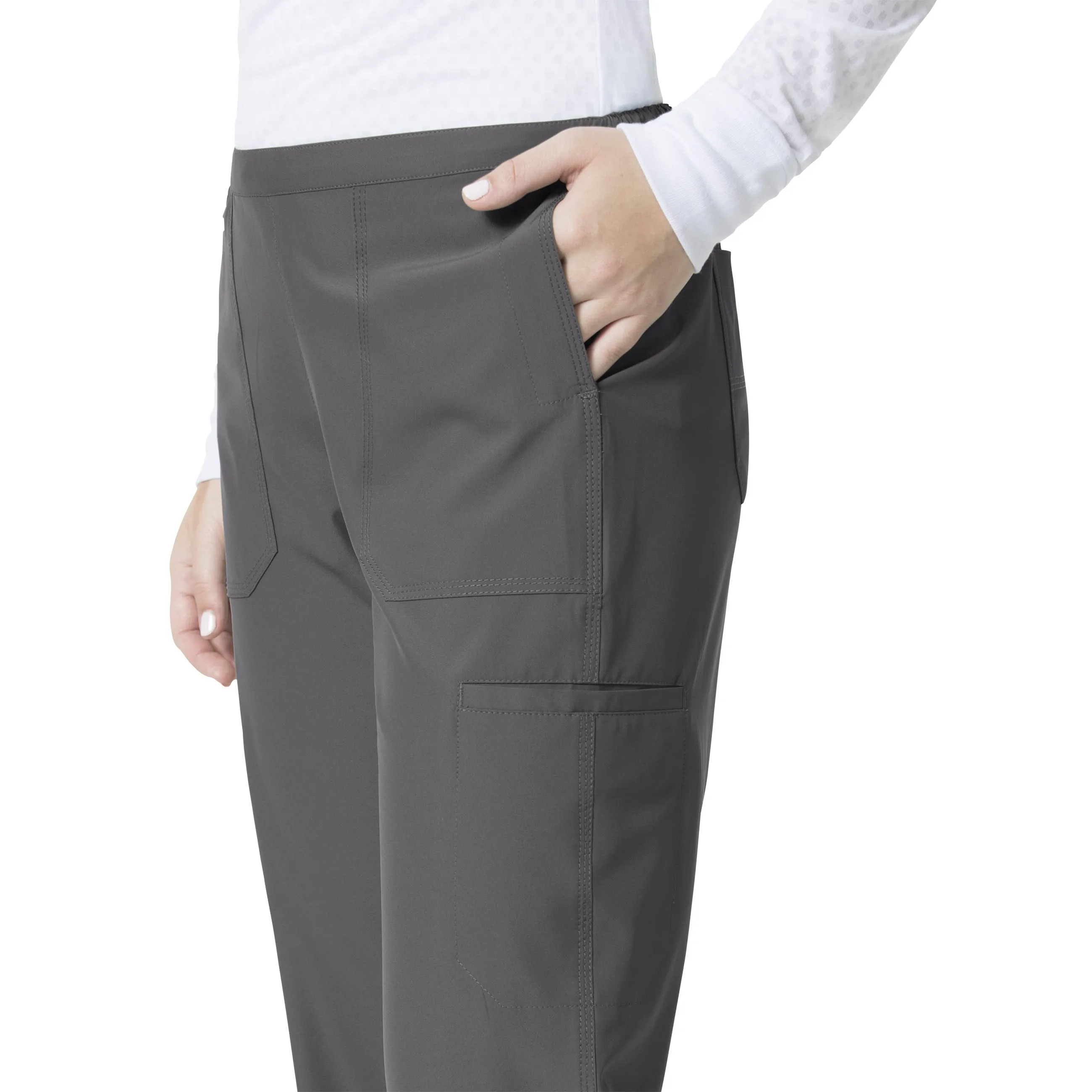 Carhartt Force Liberty Women's Flat Front Straight Leg Scrub Pant - Pewter