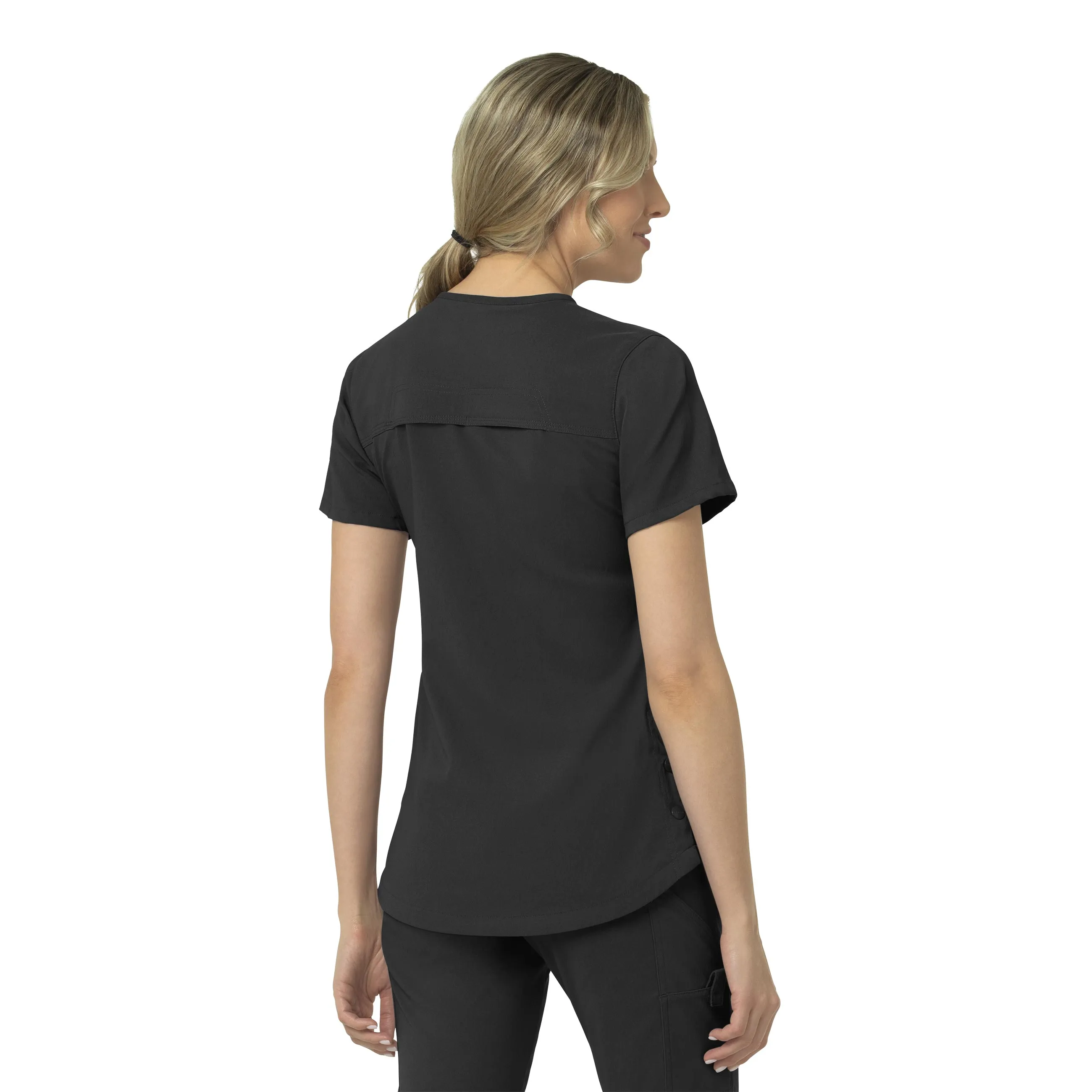 Carhartt Rugged Flex Peak Women's 4-Pocket V-Neck Scrub Top - Black