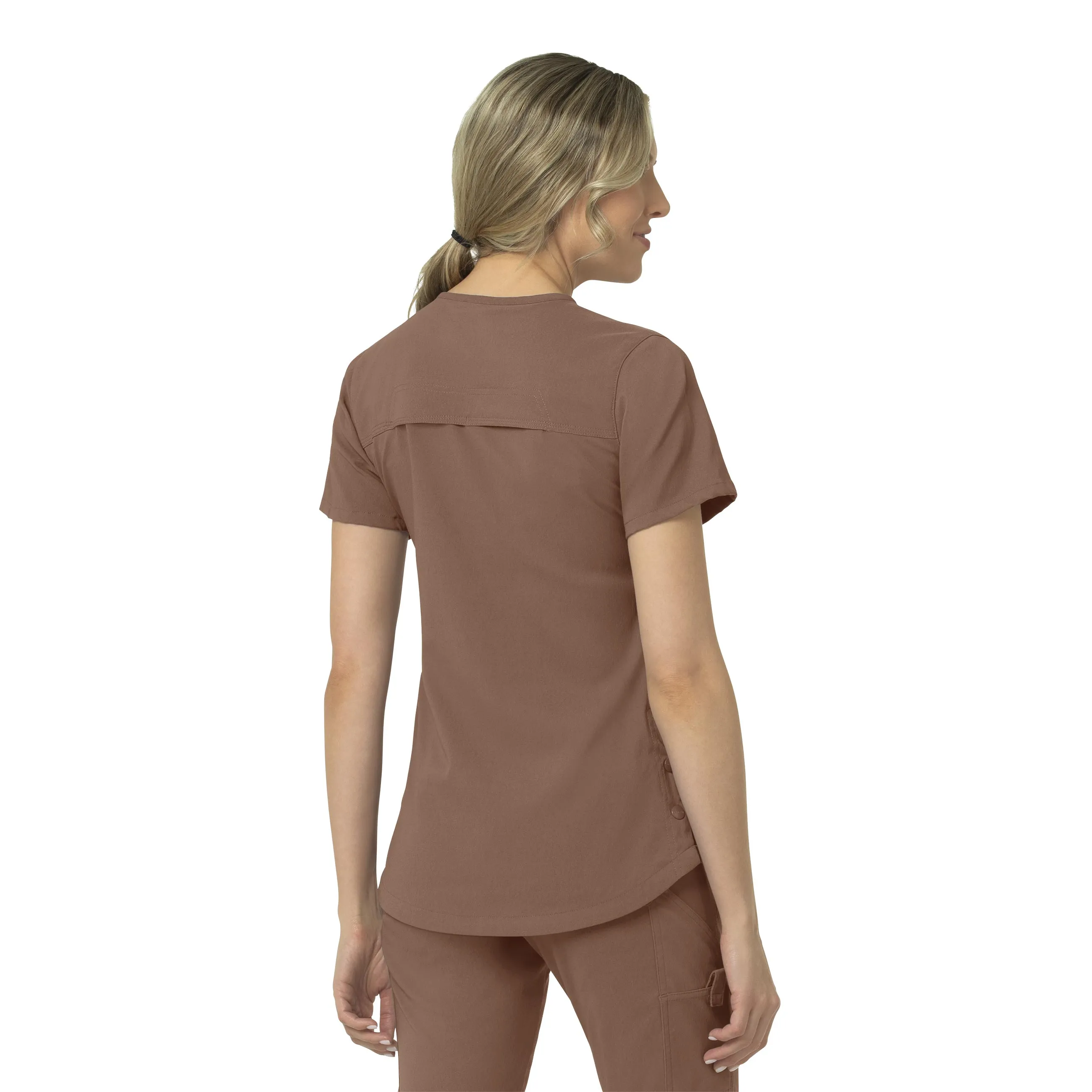 Carhartt Rugged Flex Peak Women's 4-Pocket V-Neck Scrub Top - Nutmeg