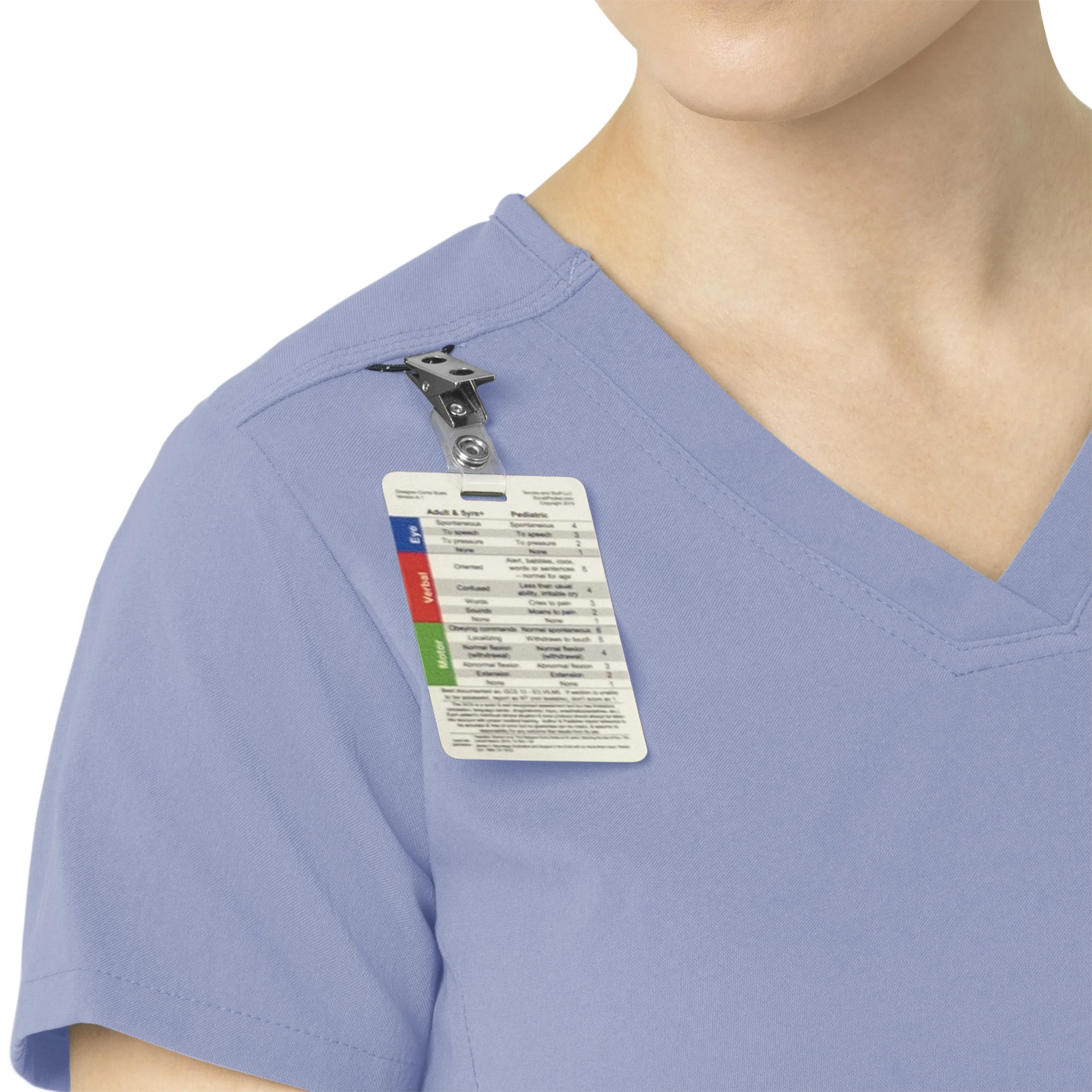 Carhartt Rugged Flex Peak Women's Tuck-In Scrub Top - Ceil Blue