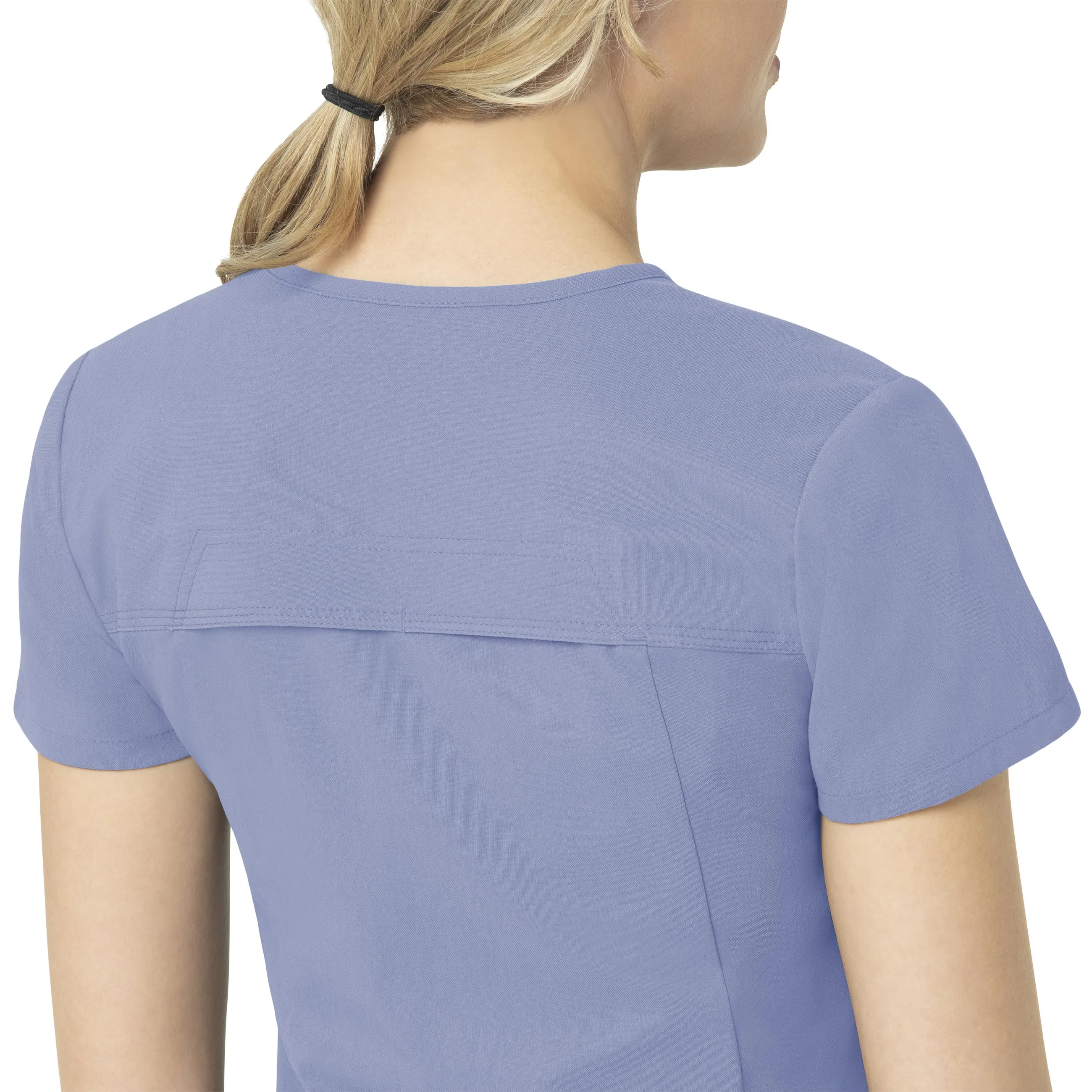 Carhartt Rugged Flex Peak Women's Tuck-In Scrub Top - Ceil Blue