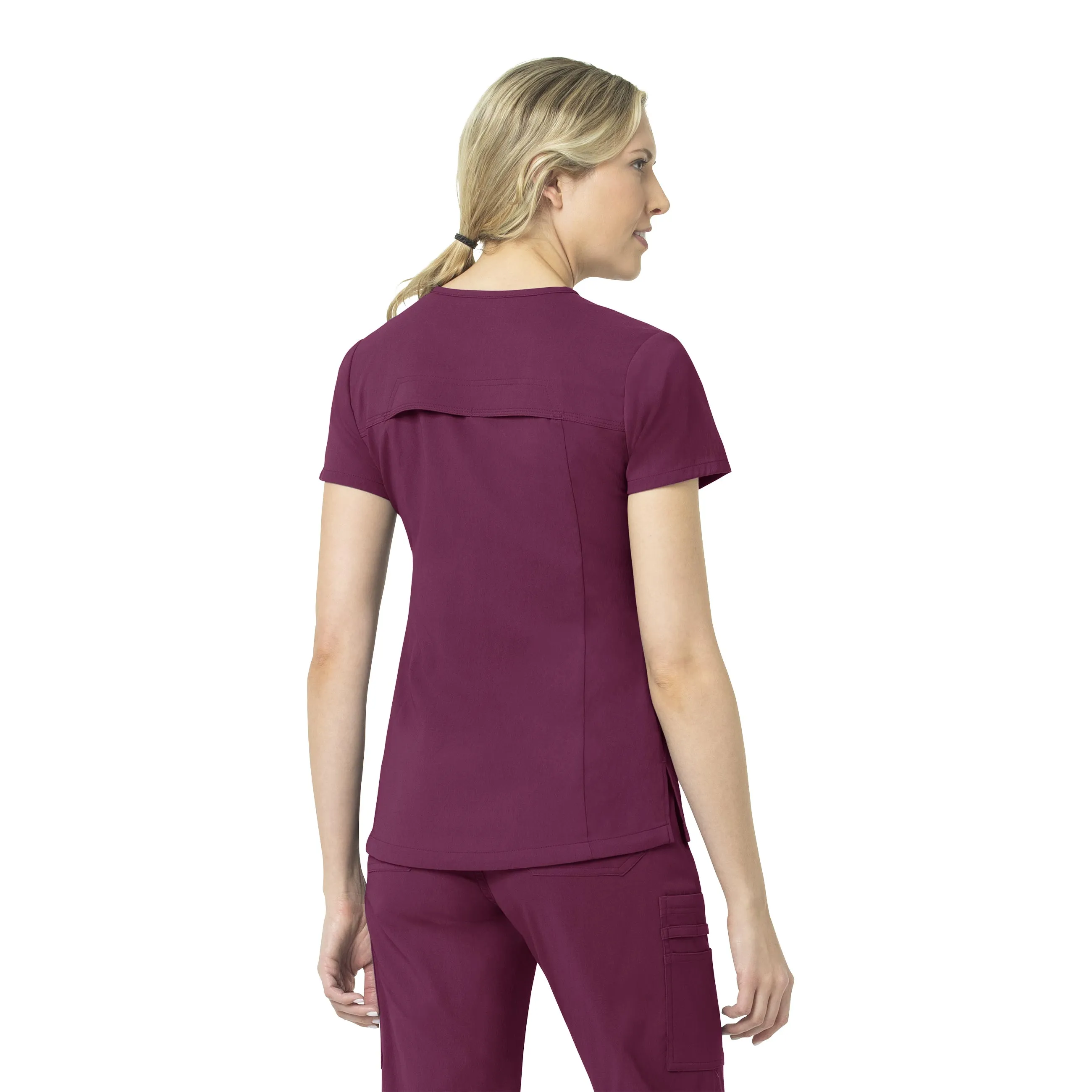 Carhartt Rugged Flex Peak Women's Tuck-In Scrub Top - Wine