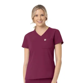 Carhartt Rugged Flex Peak Women's Tuck-In Scrub Top - Wine