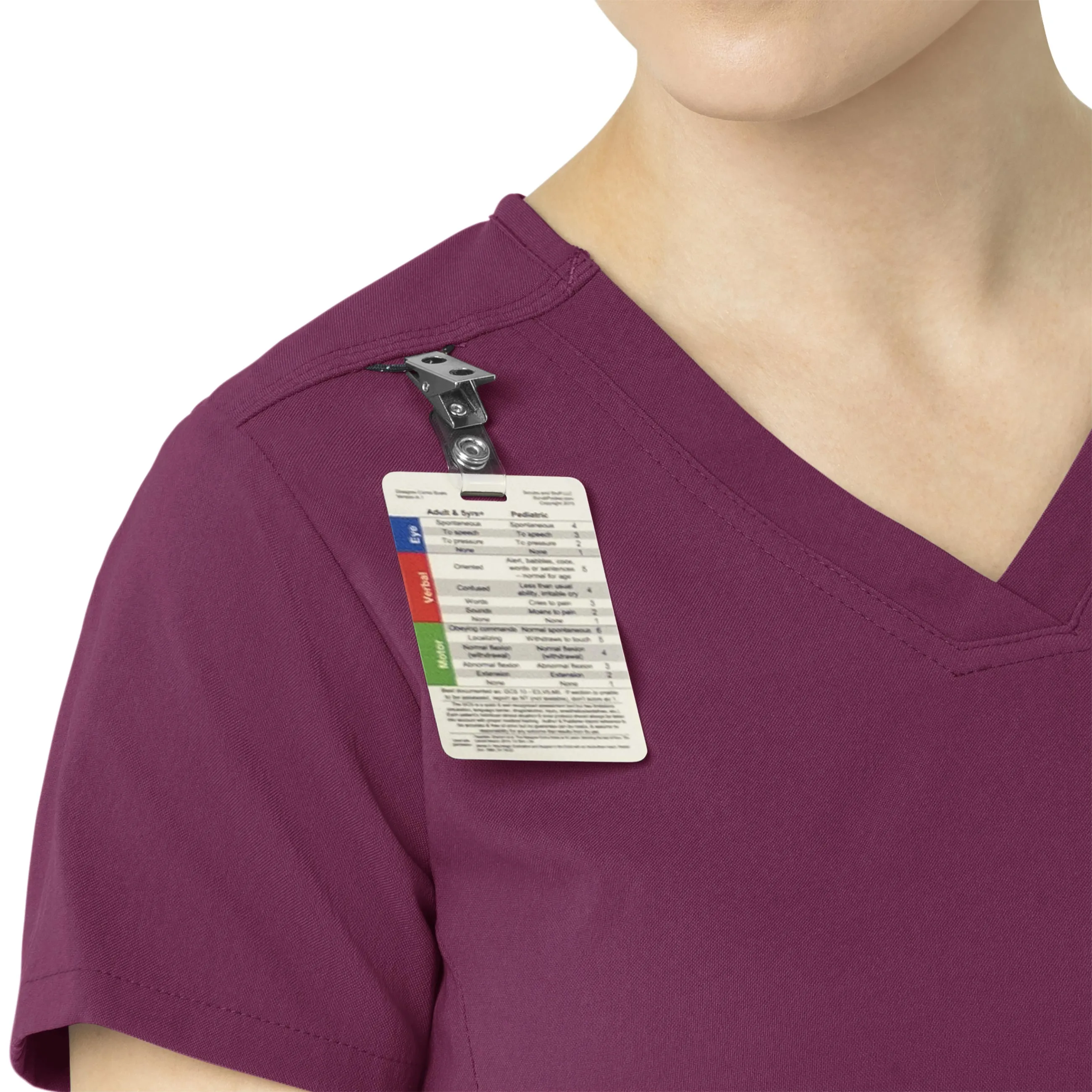 Carhartt Rugged Flex Peak Women's Tuck-In Scrub Top - Wine