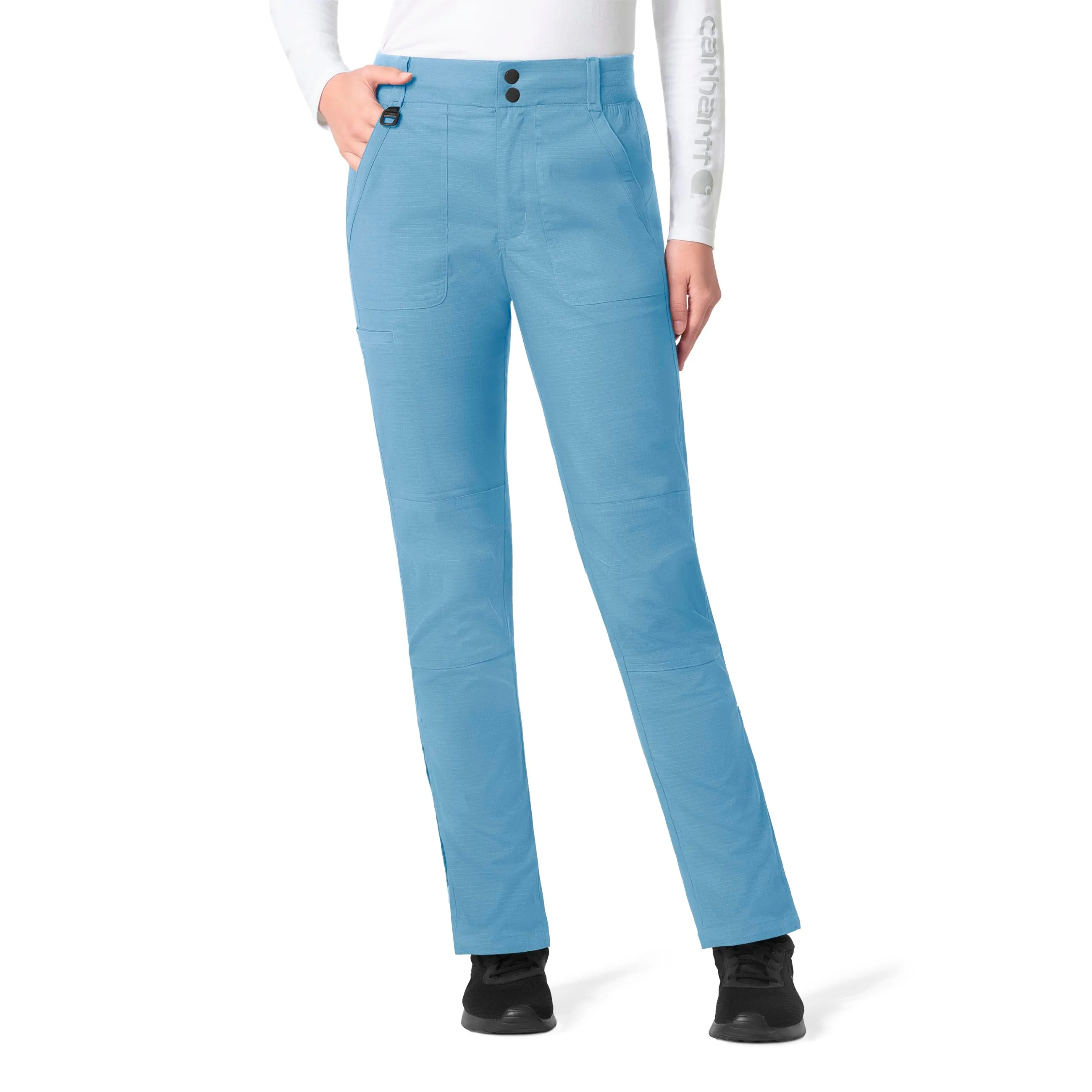 Carhartt Rugged Flex Ripstop Women's Utility Cargo Scrub Pant - Azure Blue