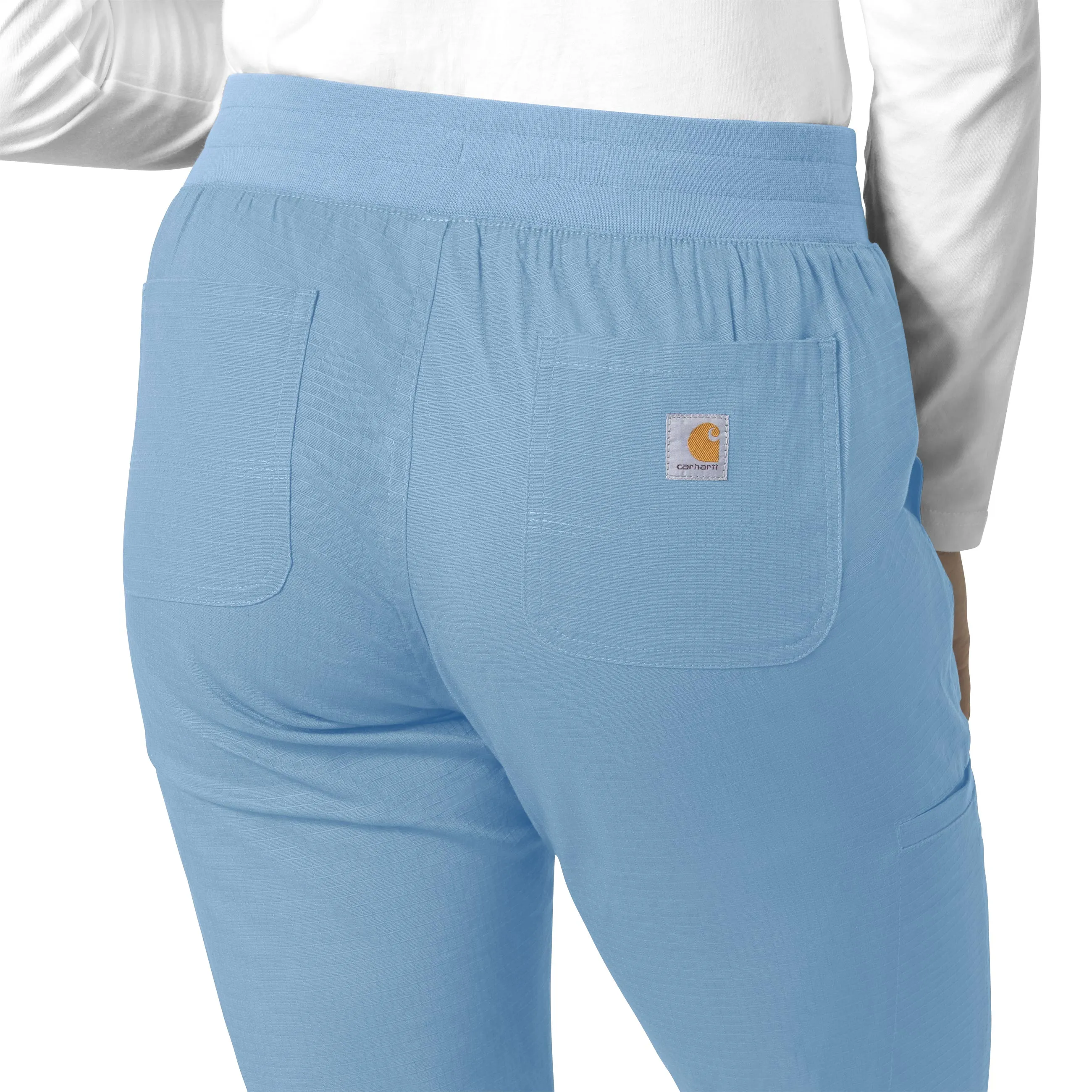 Carhartt Rugged Flex Ripstop Women's Utility Cargo Scrub Pant - Azure Blue