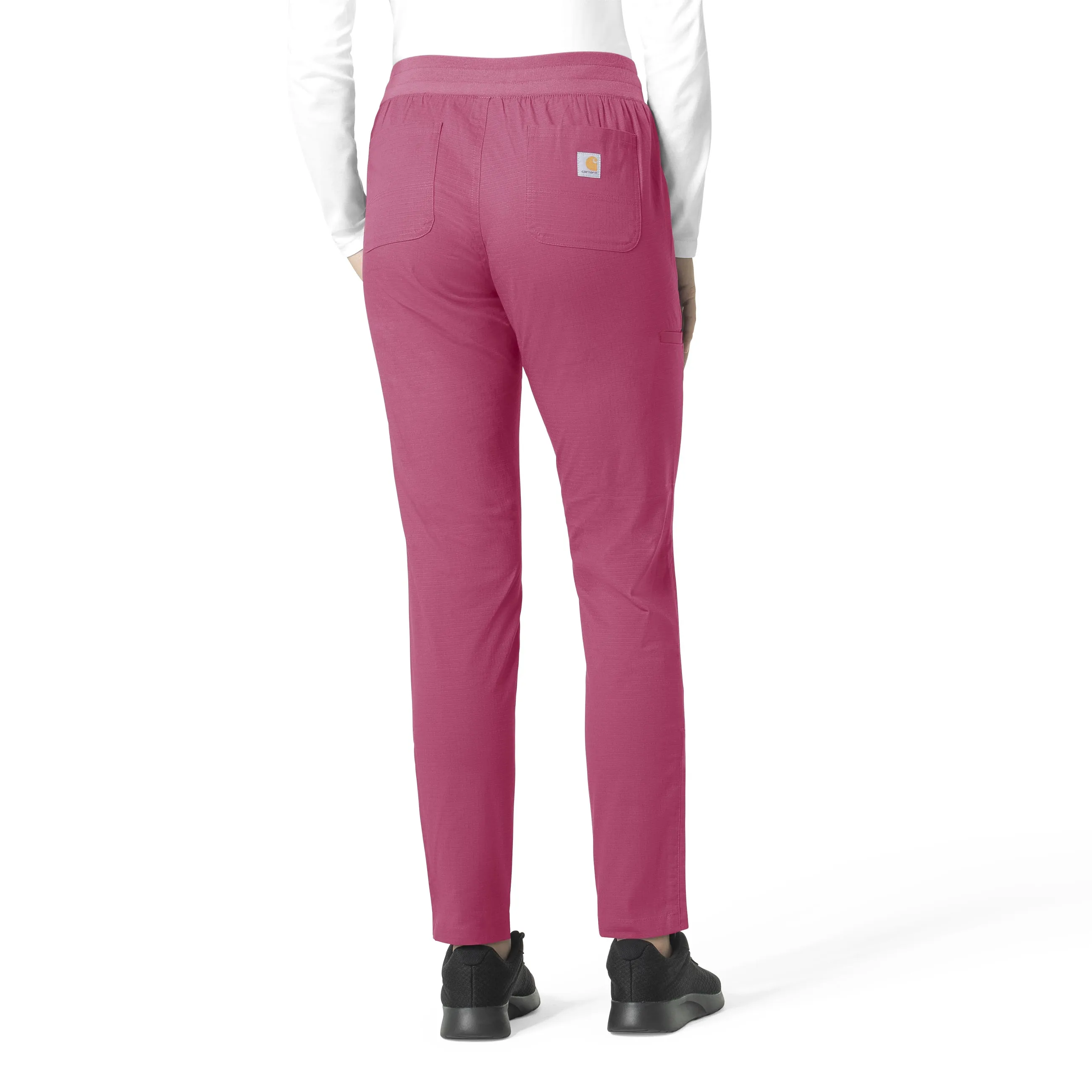 Carhartt Rugged Flex Ripstop Women's Utility Cargo Scrub Pant - Fuschia Red