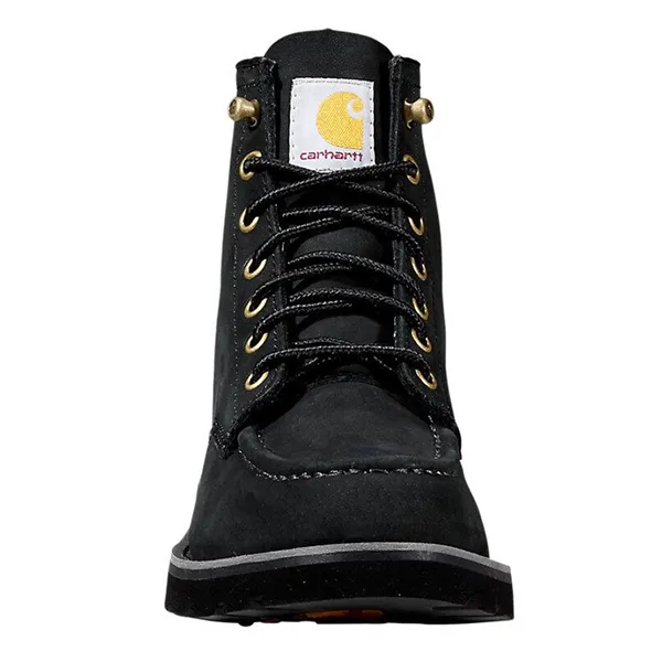 Carhartt Women’s 6″ Moc Toe Wedge Black Boot