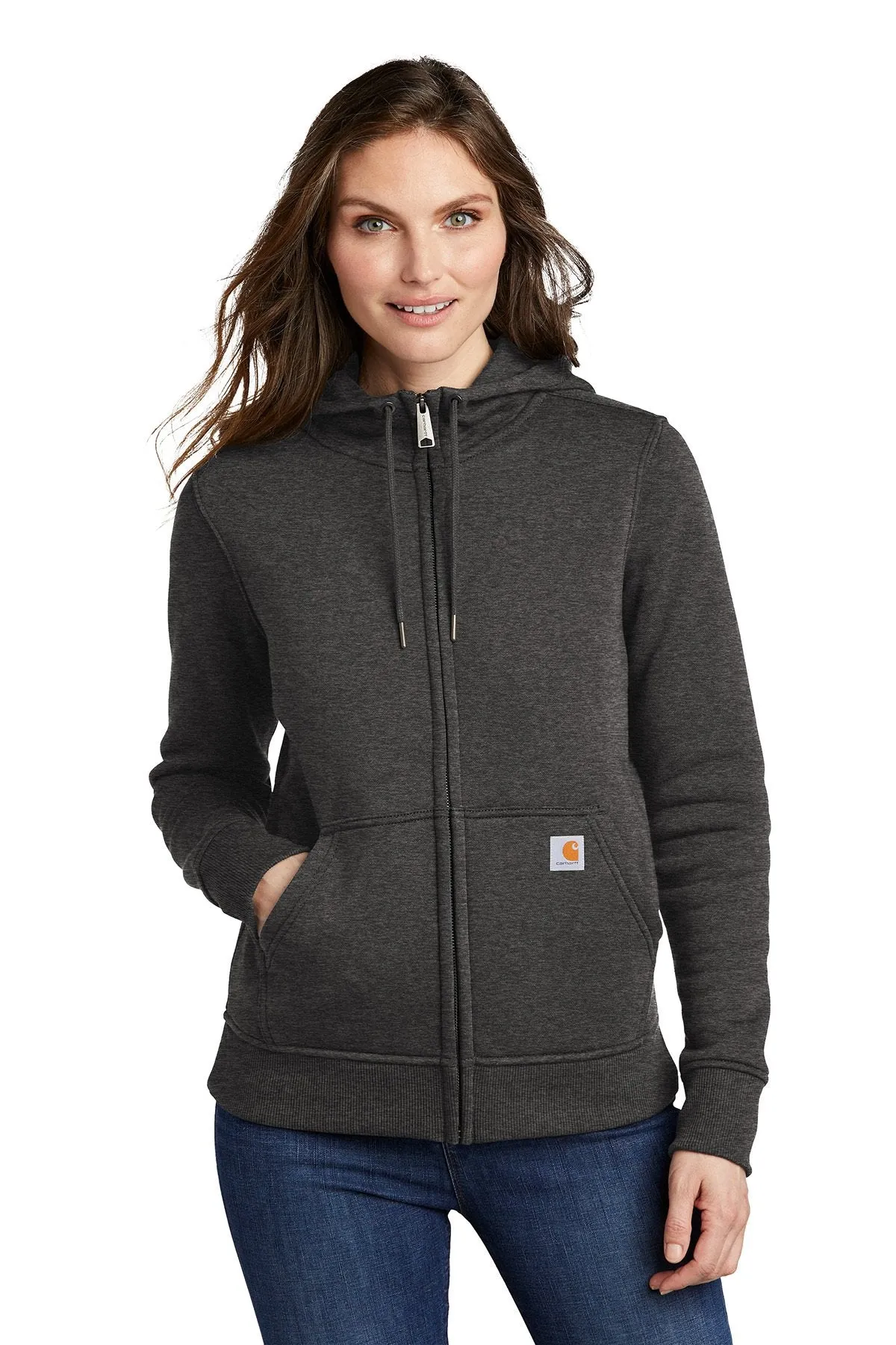 Carhartt Women's Clarksburg Full-Zip Hoodie CT102788 Carbon Heather