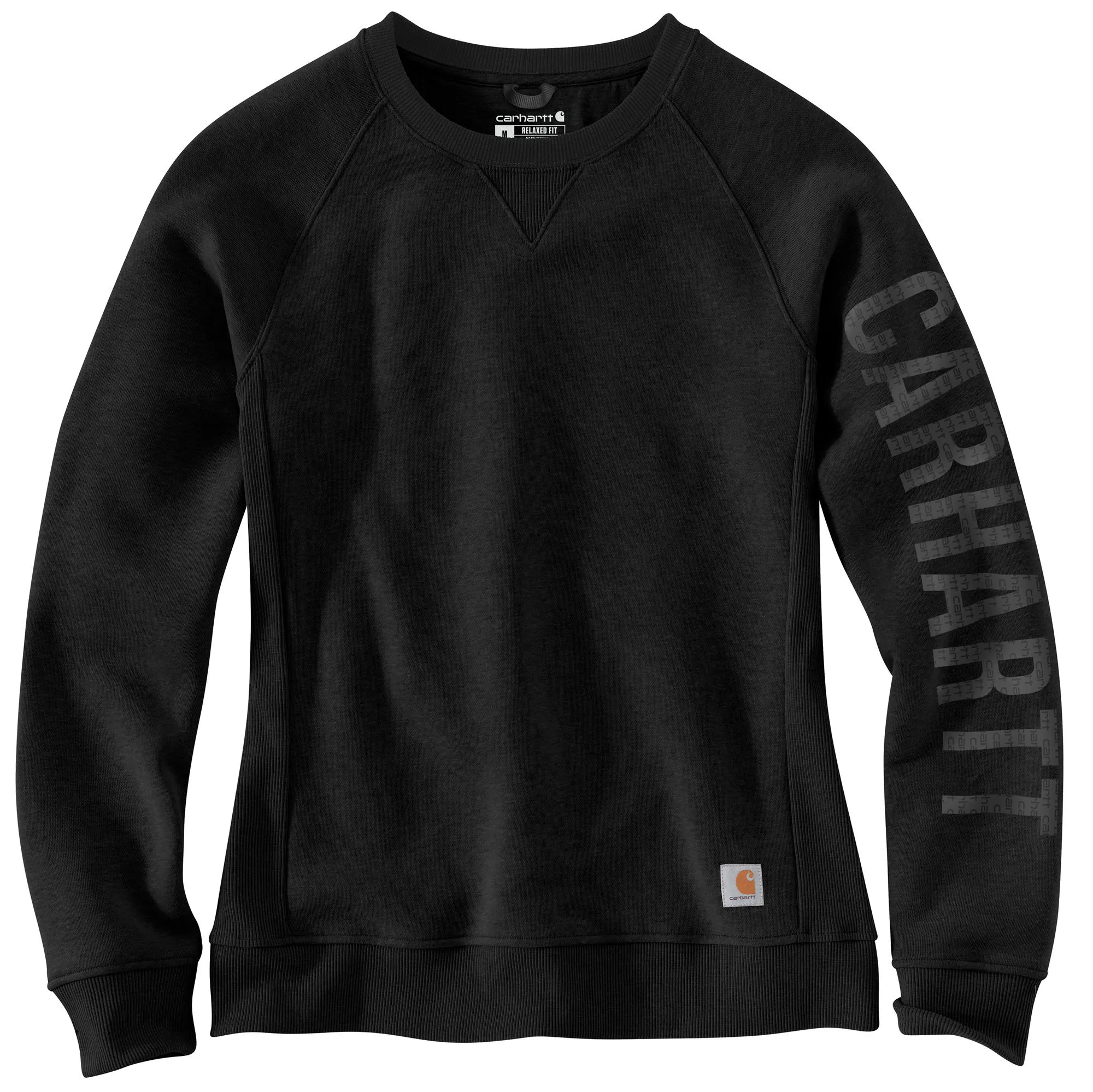 Carhartt Women's Crewneck Graphic Sweatshirt_Black