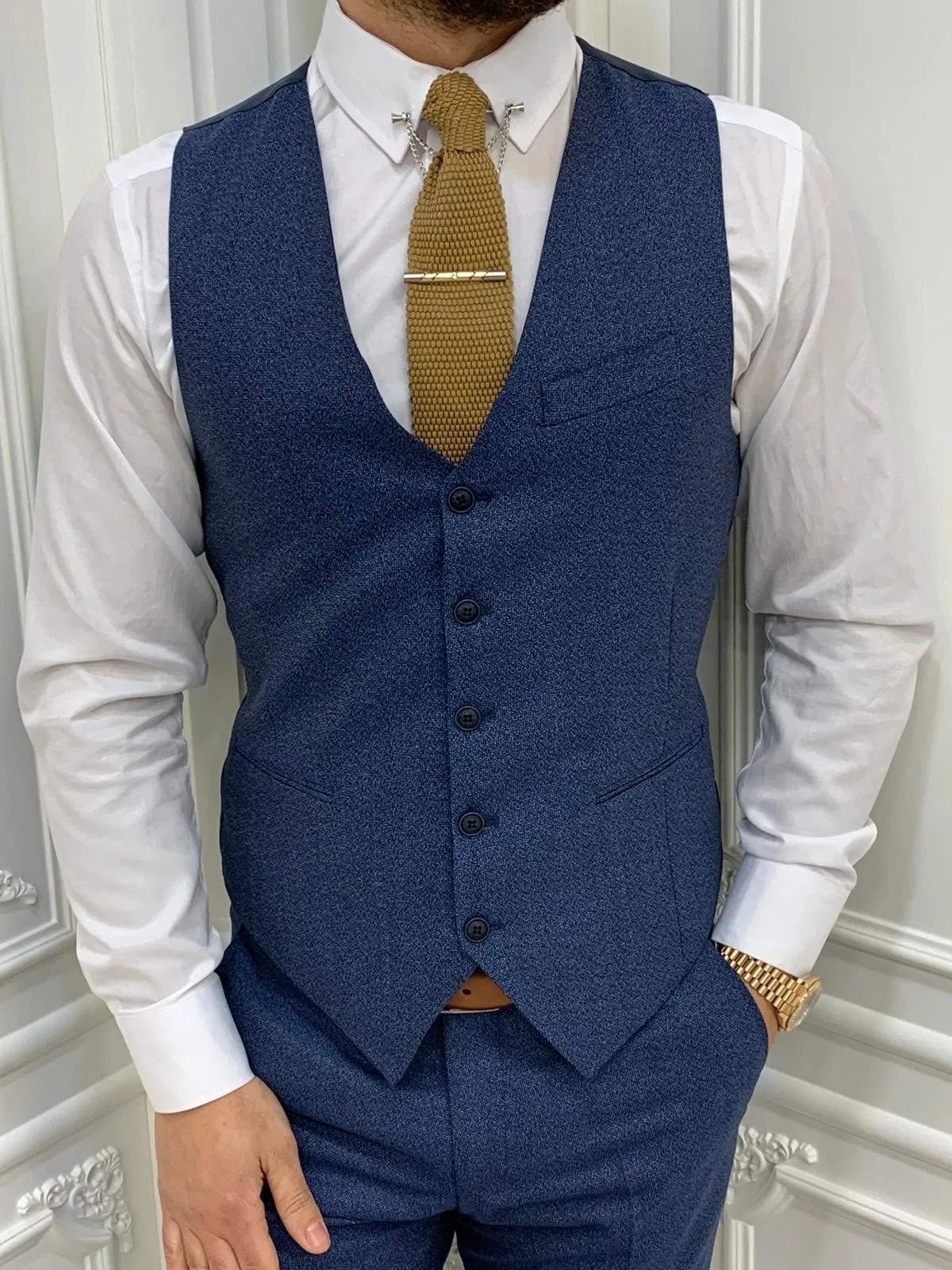 Casatani Blue Slim Fit  Suit