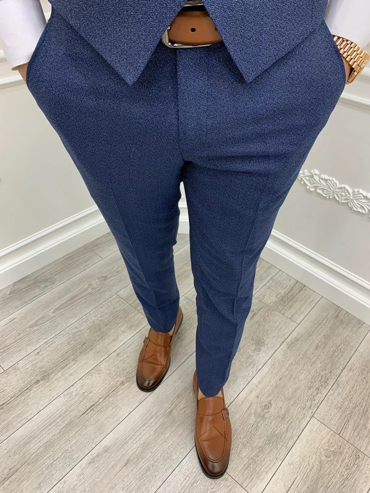 Casatani Blue Slim Fit  Suit