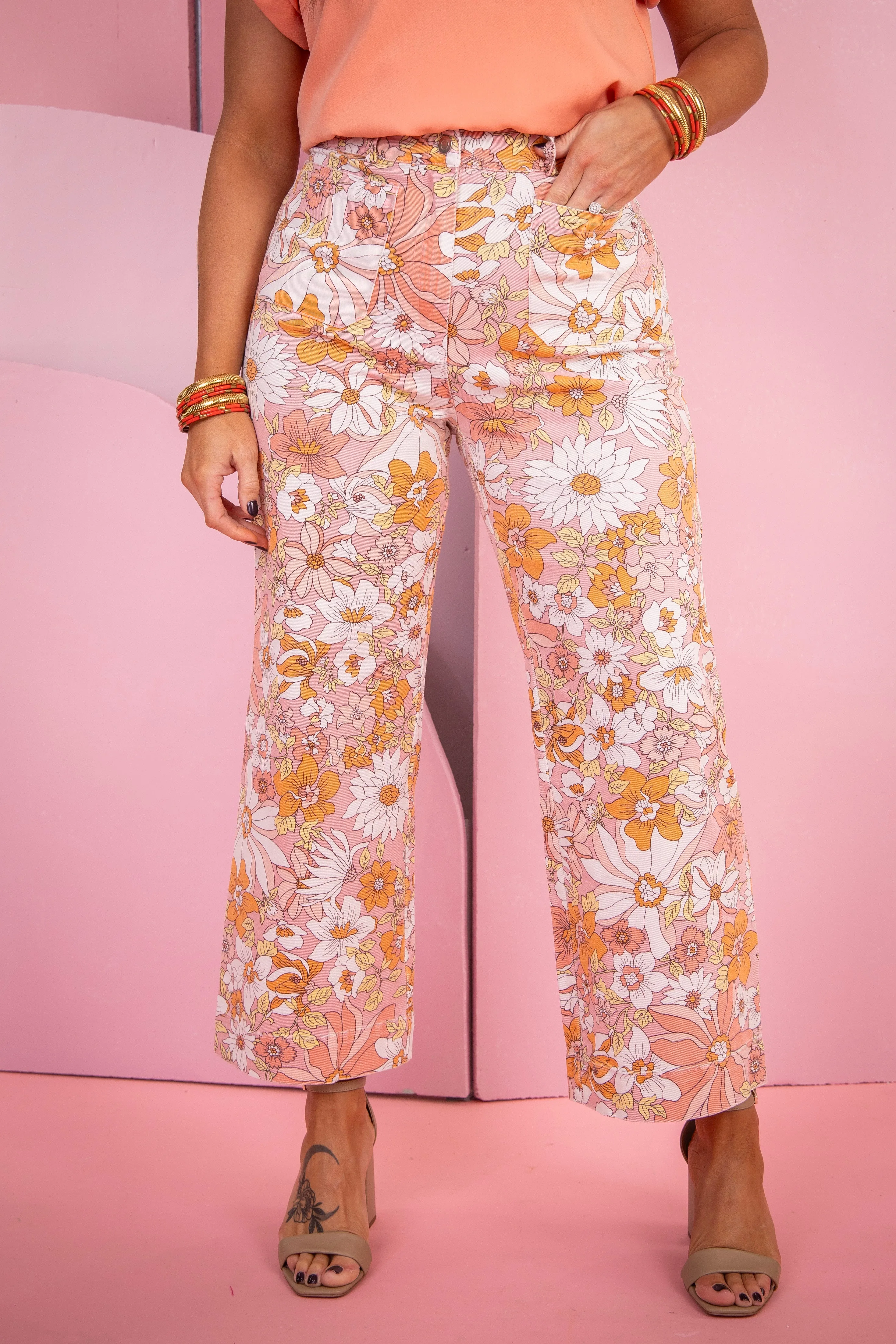 Chasing Wild Flowers Wide Leg Pant