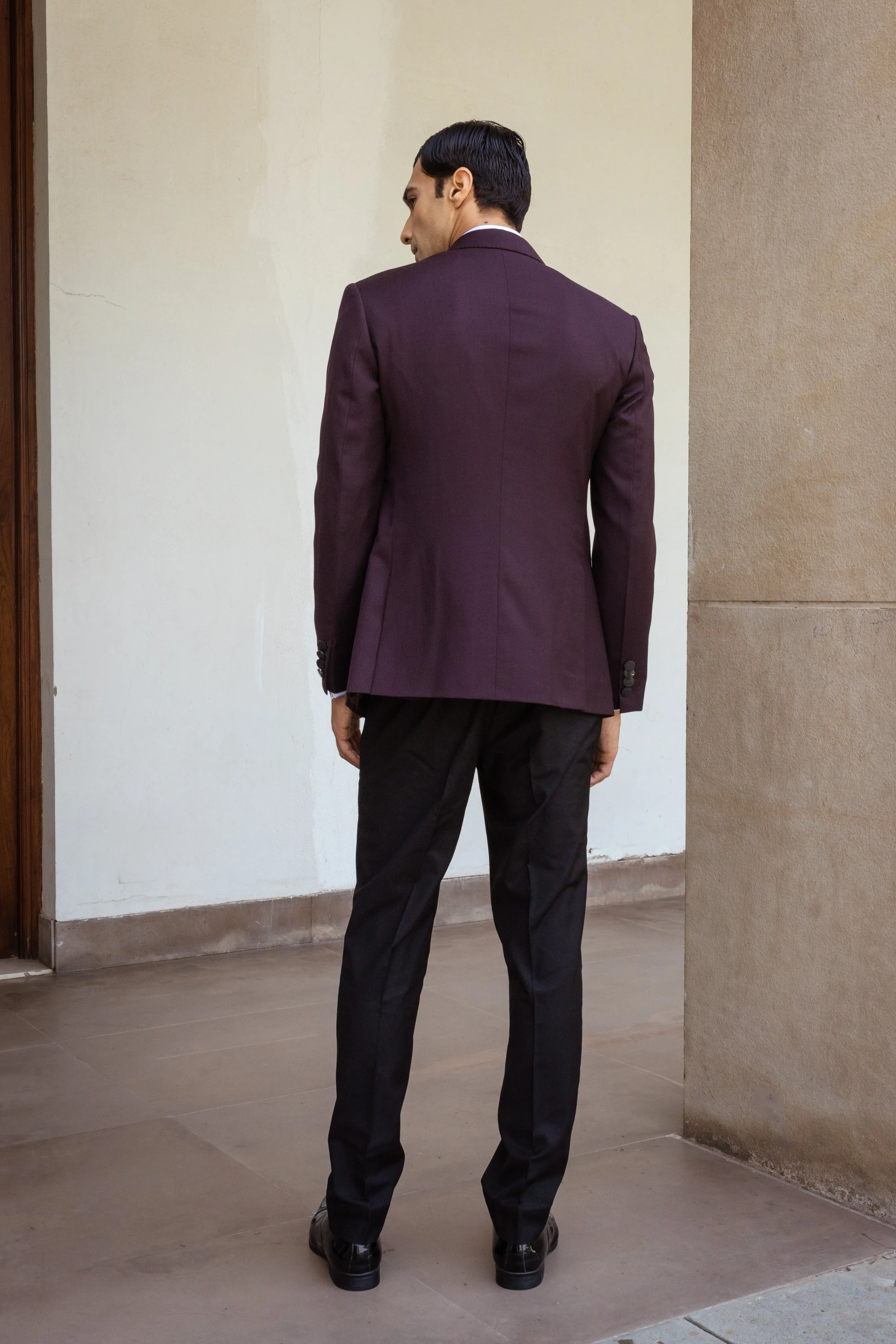 Claret Tuxedo Jacket