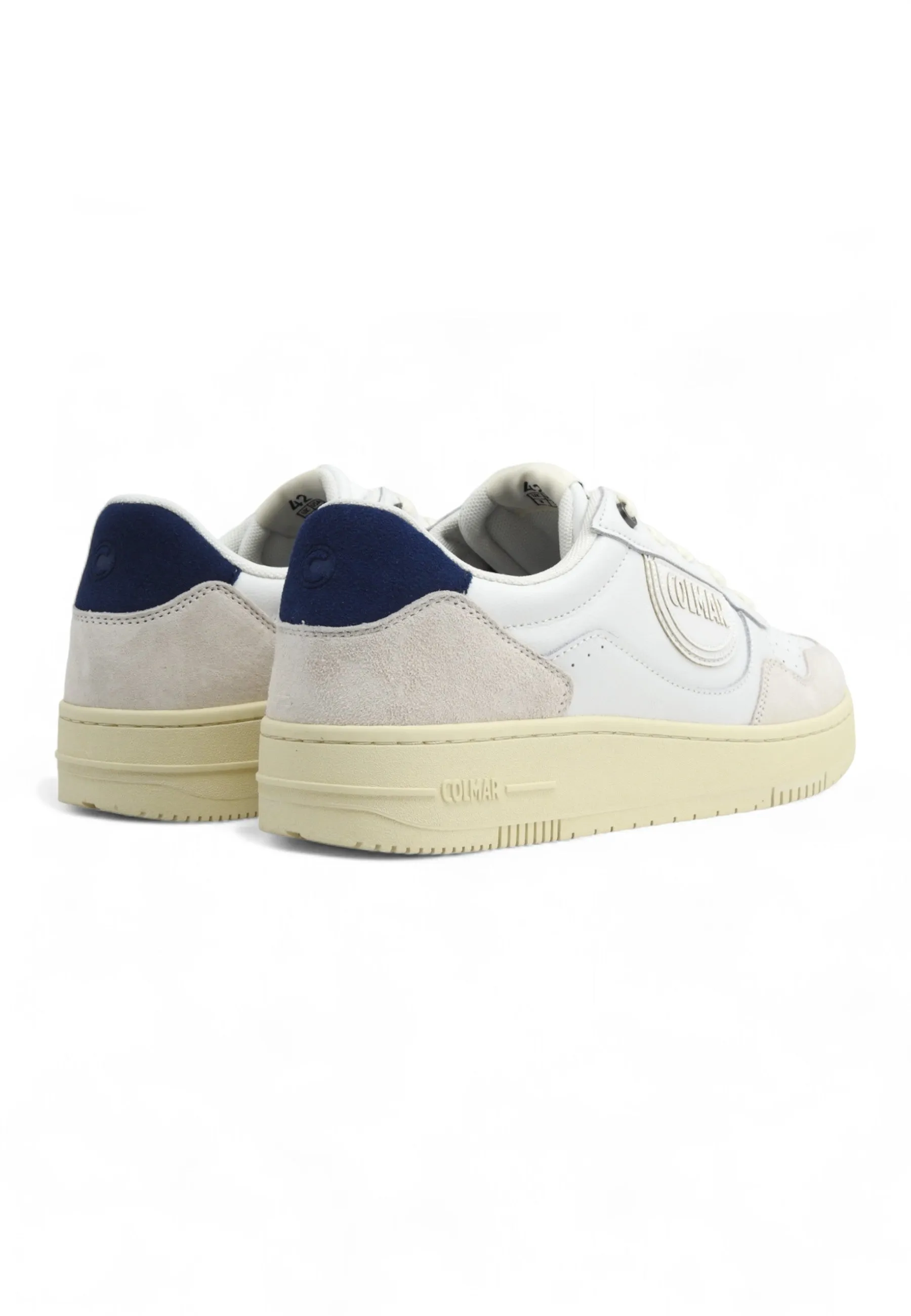 COLMAR Retro Suede Sneaker Uomo White Dark Denim AUSTIN LOOK 033