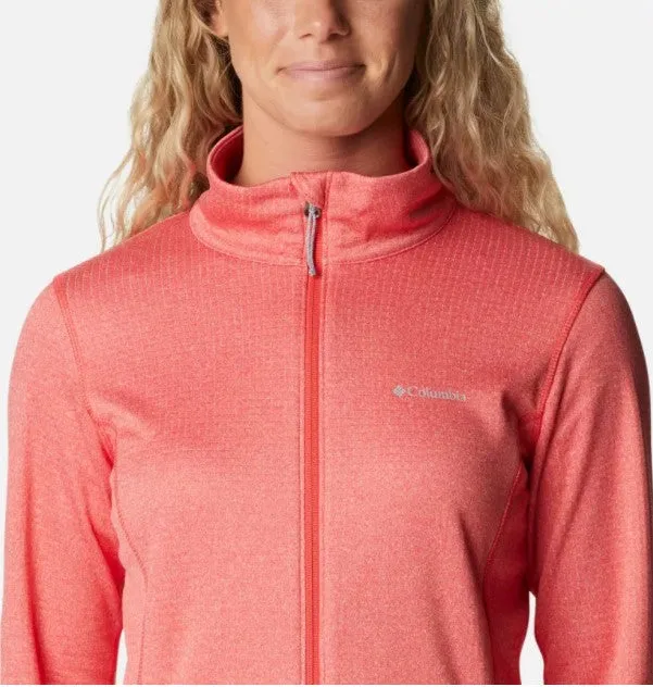 Columbia Womens Park View Grid Fleece Full Zip