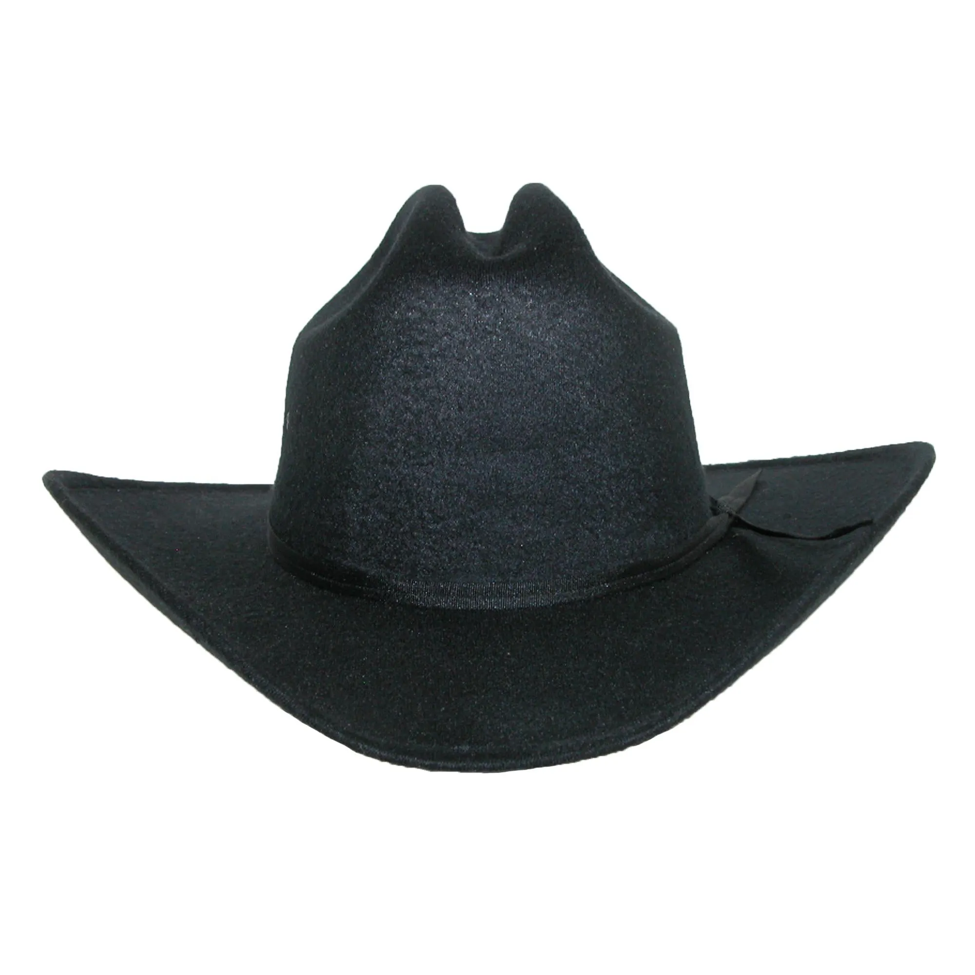 CTM Men's Wool Felt Wide Brim Cattleman Cowboy Western Hat