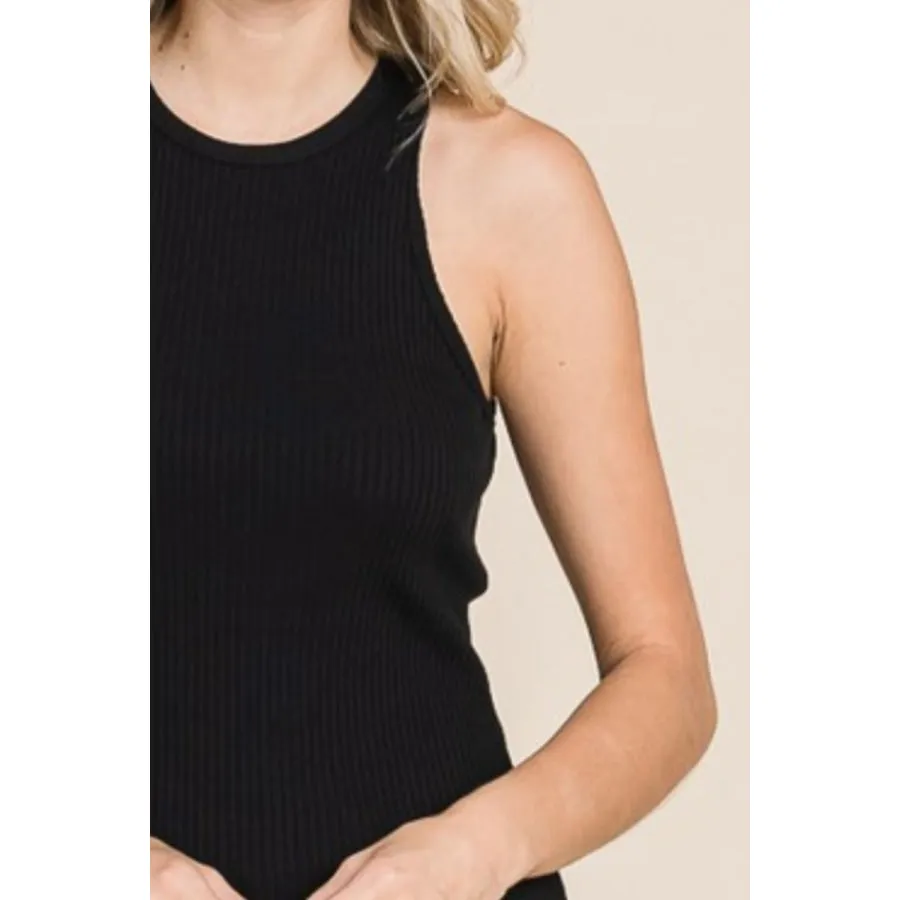 Culture Code Full Size Ribbed Round Neck Tank