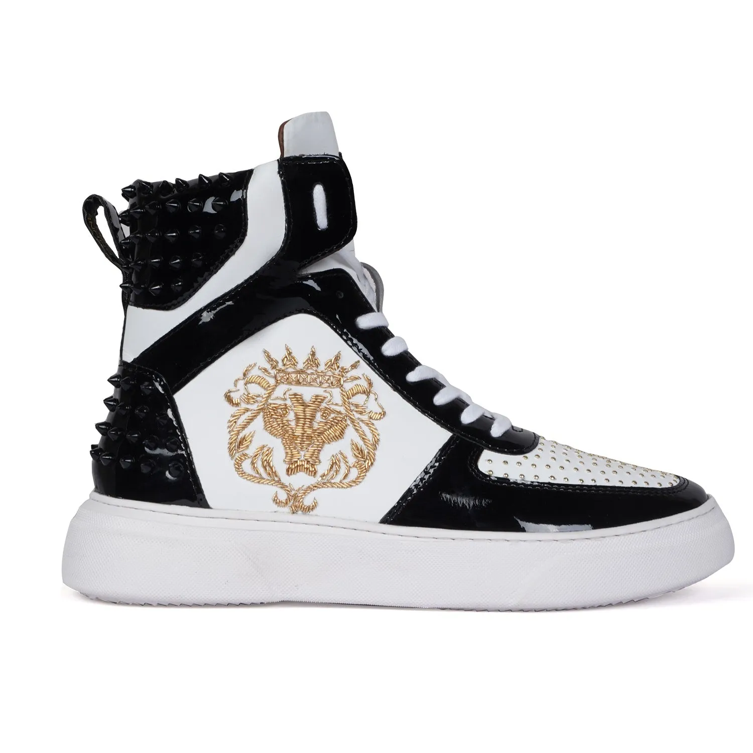 Customized Zardosi Lion High Top Sneaker