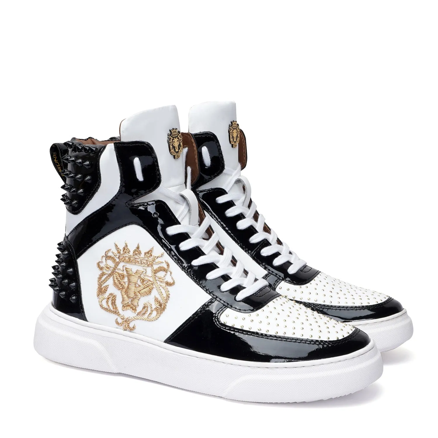 Customized Zardosi Lion High Top Sneaker